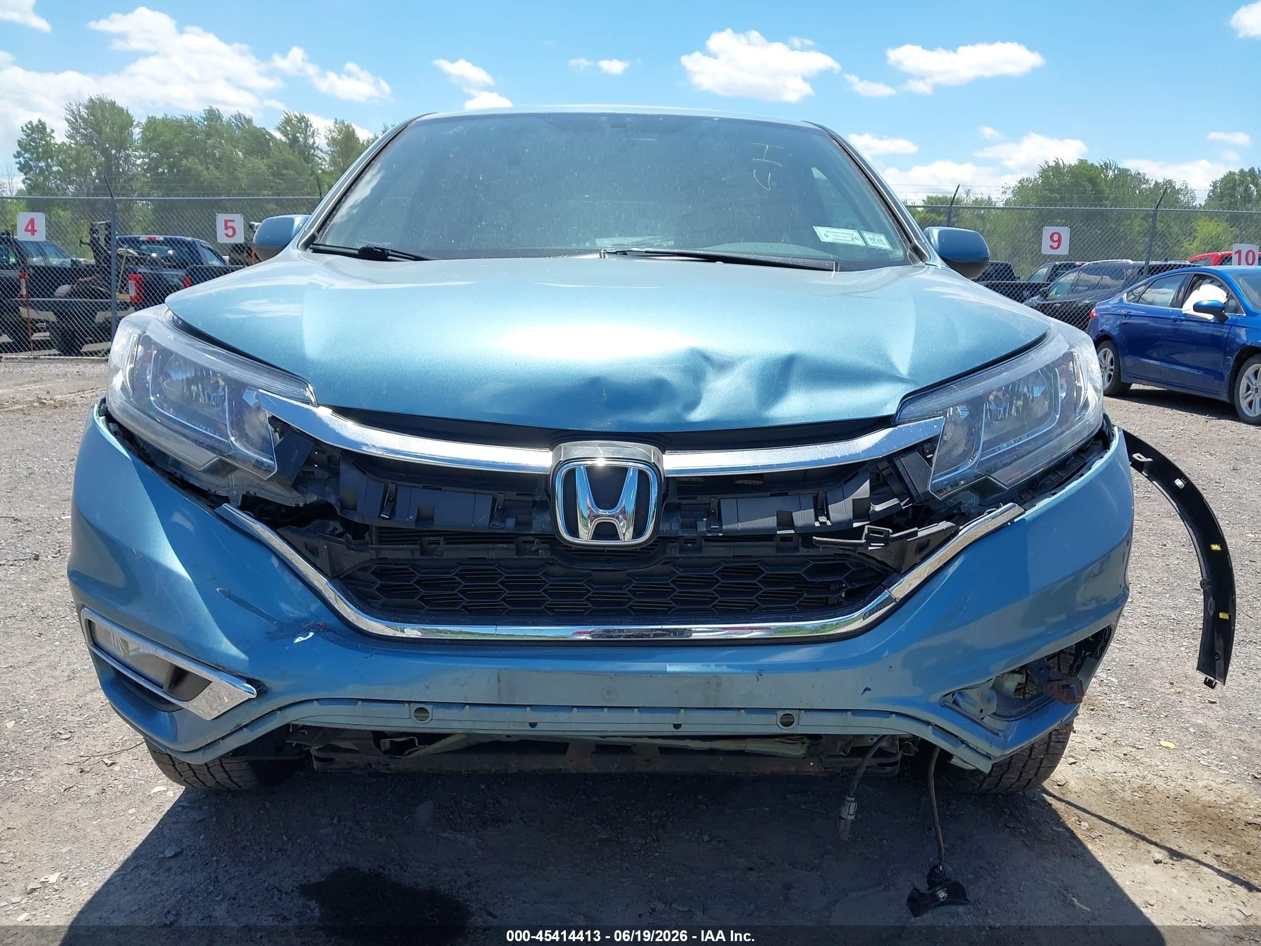 2015 Honda Cr-v Ex Light Blue vin: 2HKRM4H5XFH675904