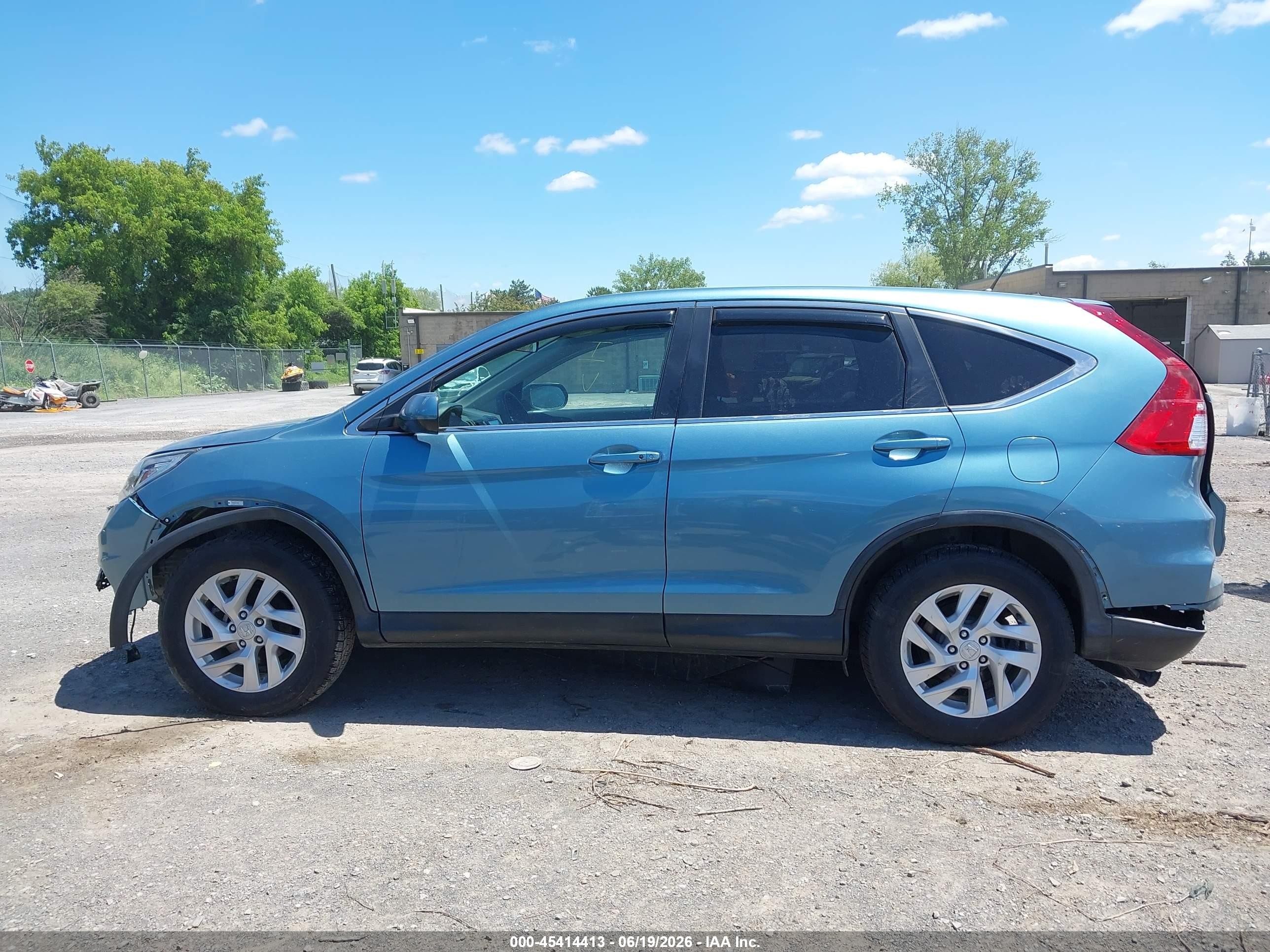 2015 Honda Cr-v Ex Light Blue vin: 2HKRM4H5XFH675904