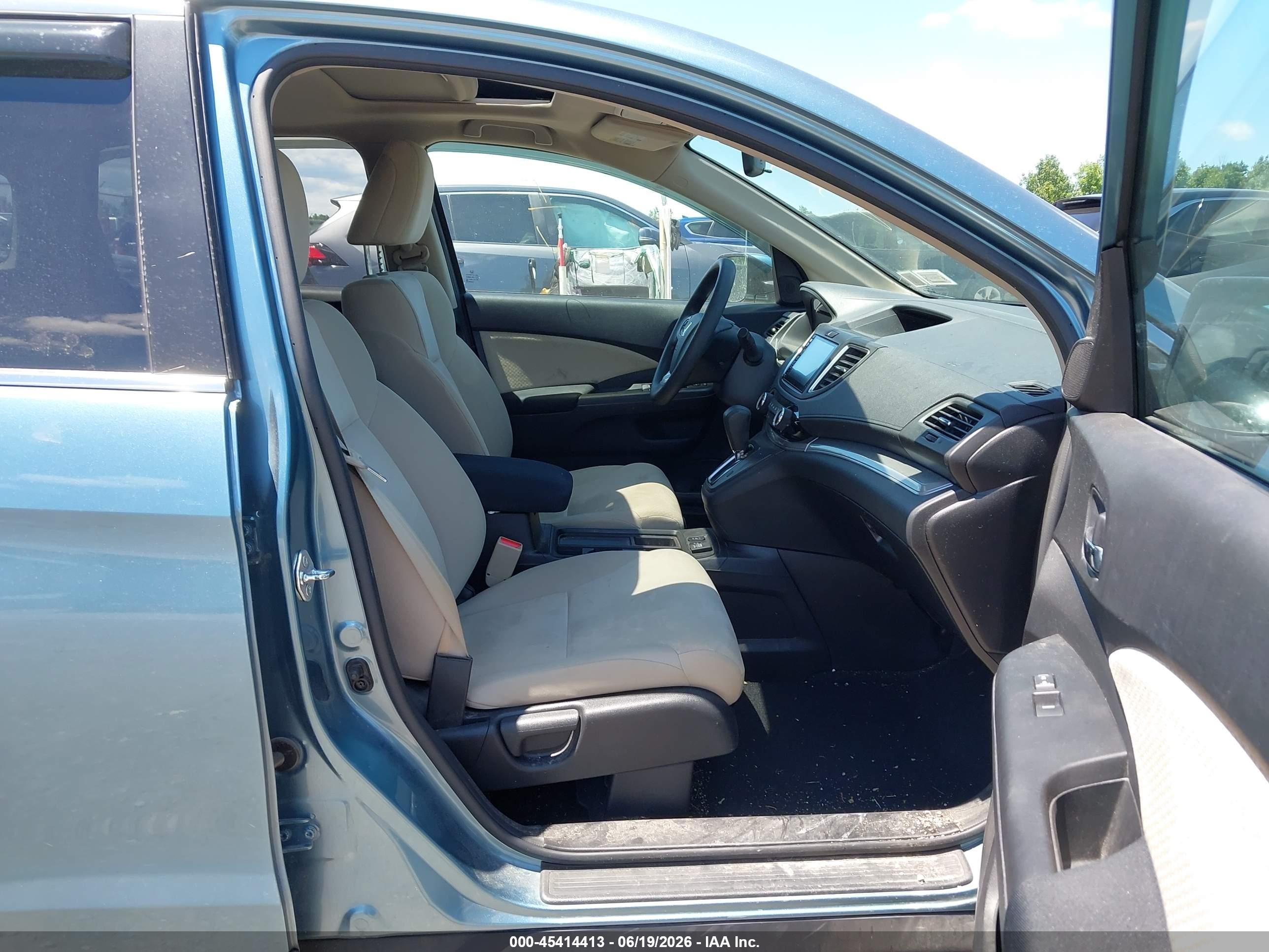 2015 Honda Cr-v Ex Light Blue vin: 2HKRM4H5XFH675904