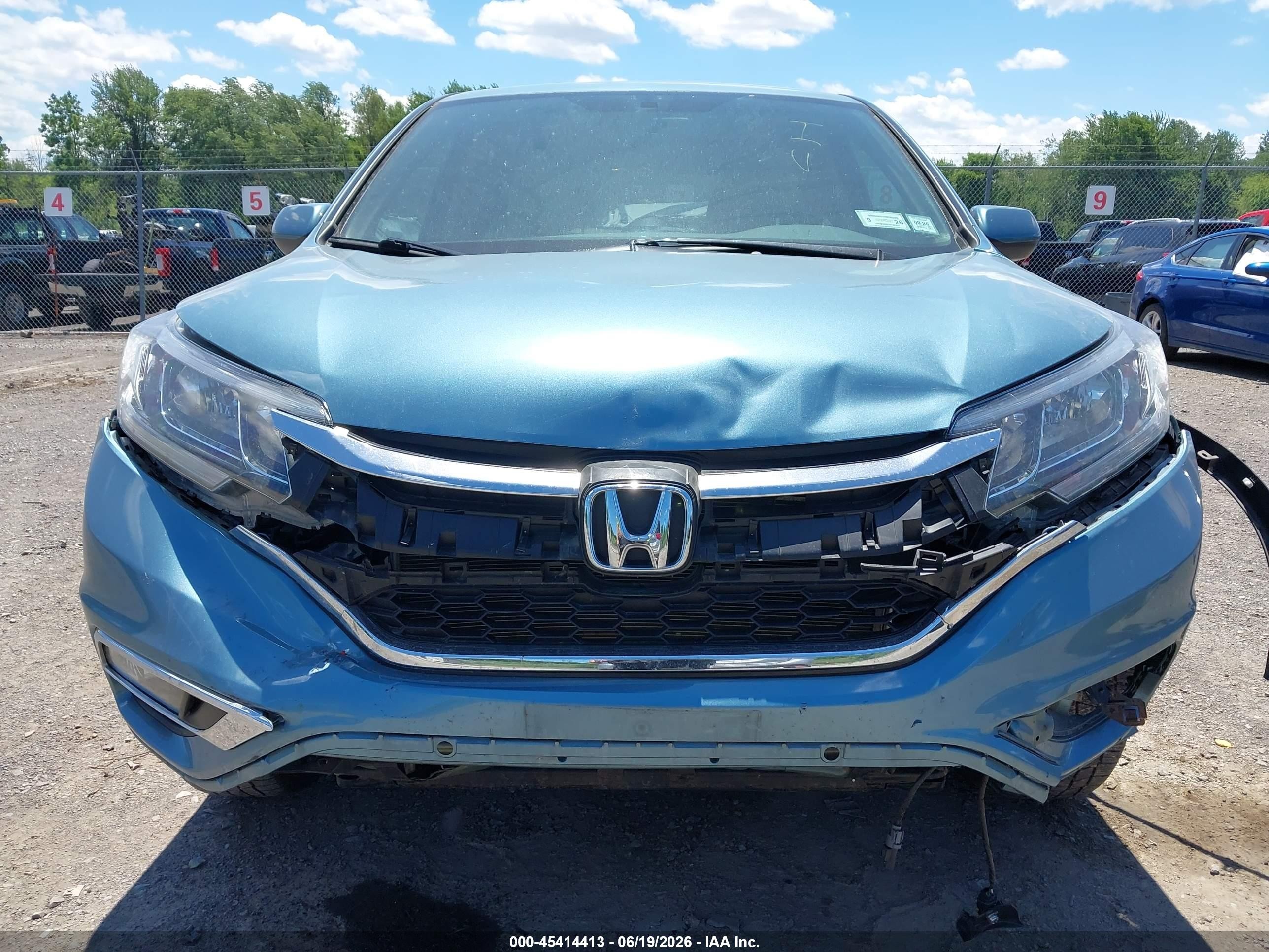 2015 Honda Cr-v Ex Light Blue vin: 2HKRM4H5XFH675904