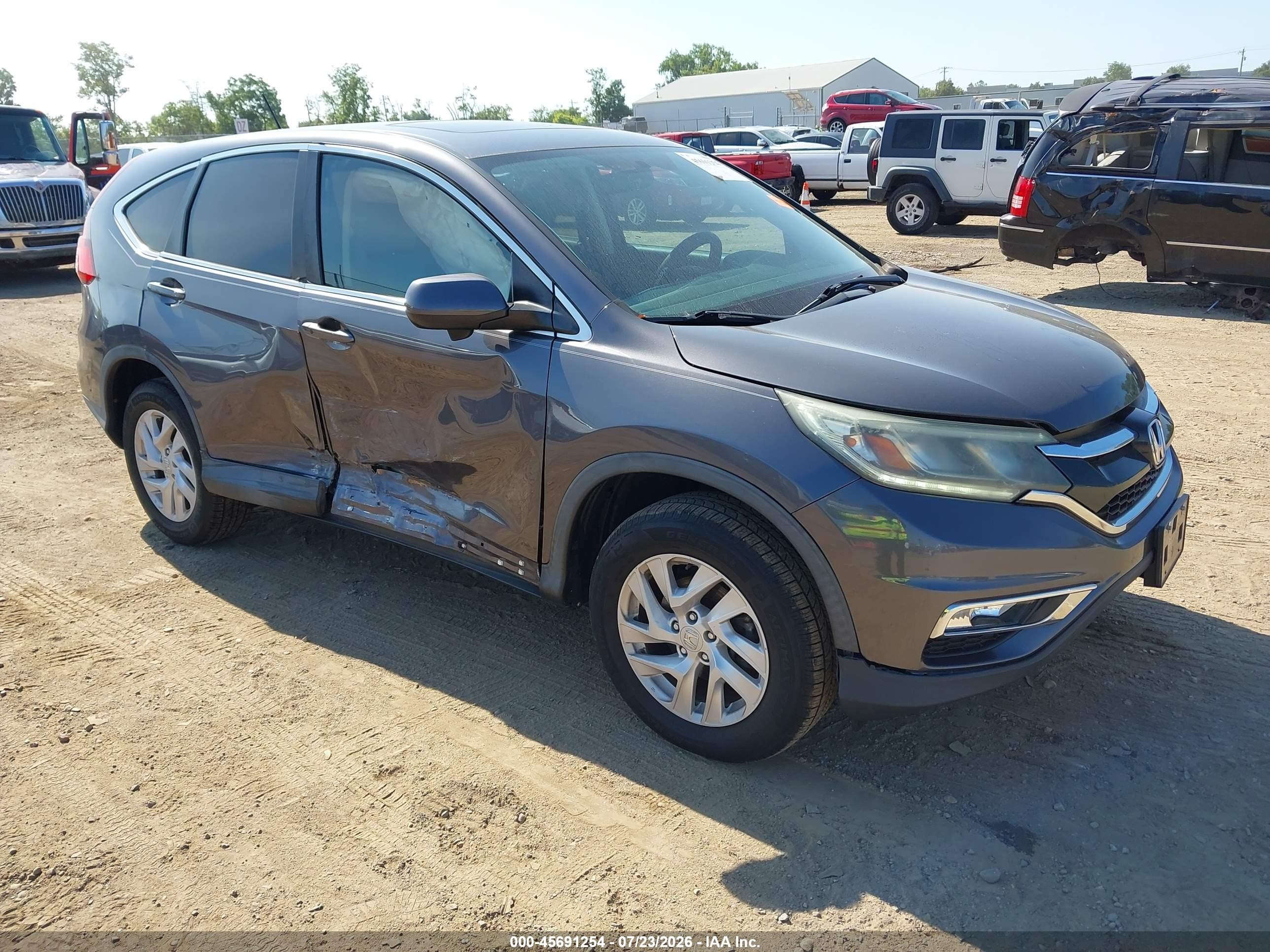 2015 Honda Cr-v Ex Серый vin: 2HKRM4H5XFH688023