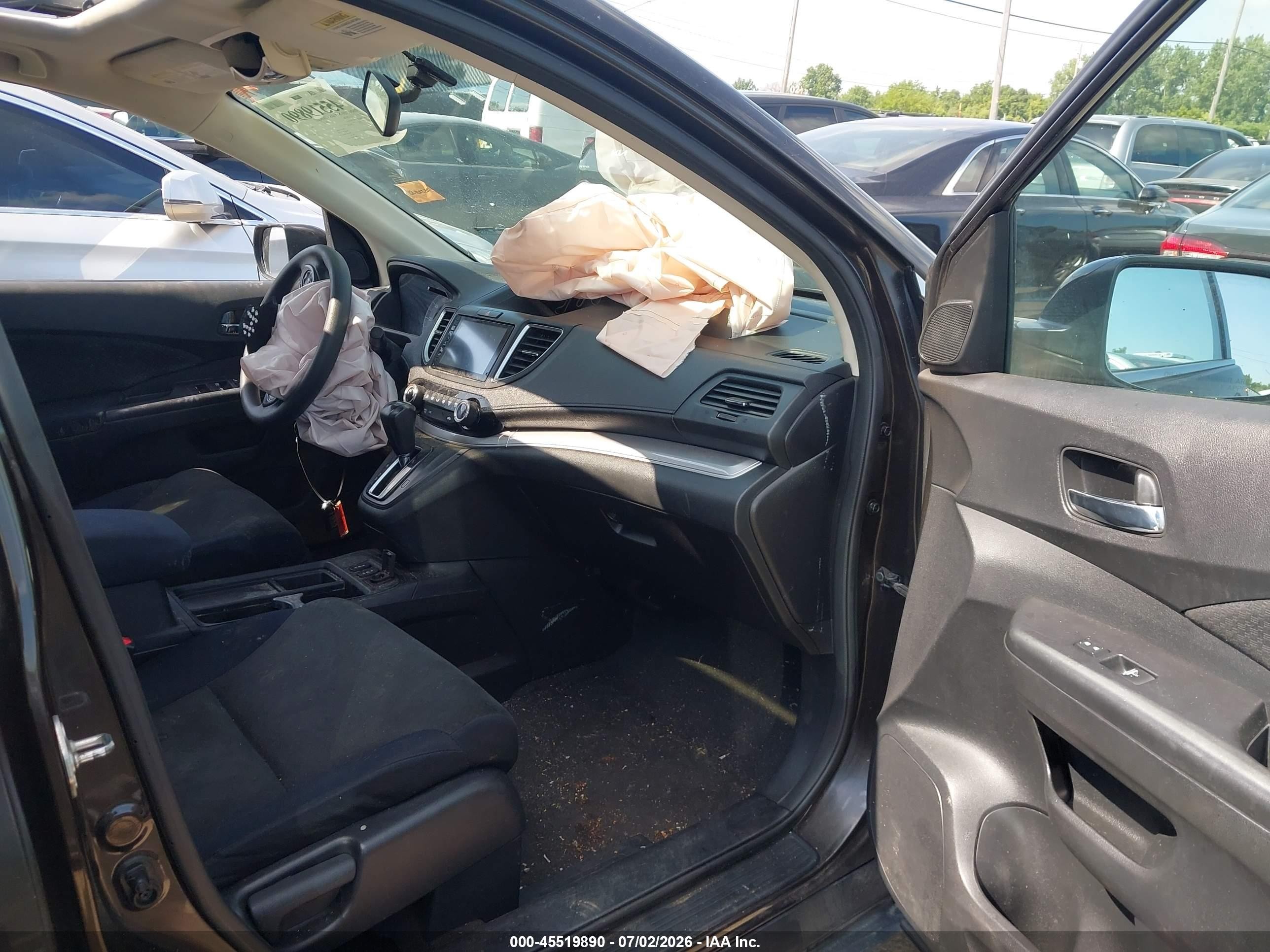2015 Honda Cr-v Ex Gray vin: 2HKRM4H5XFH696672