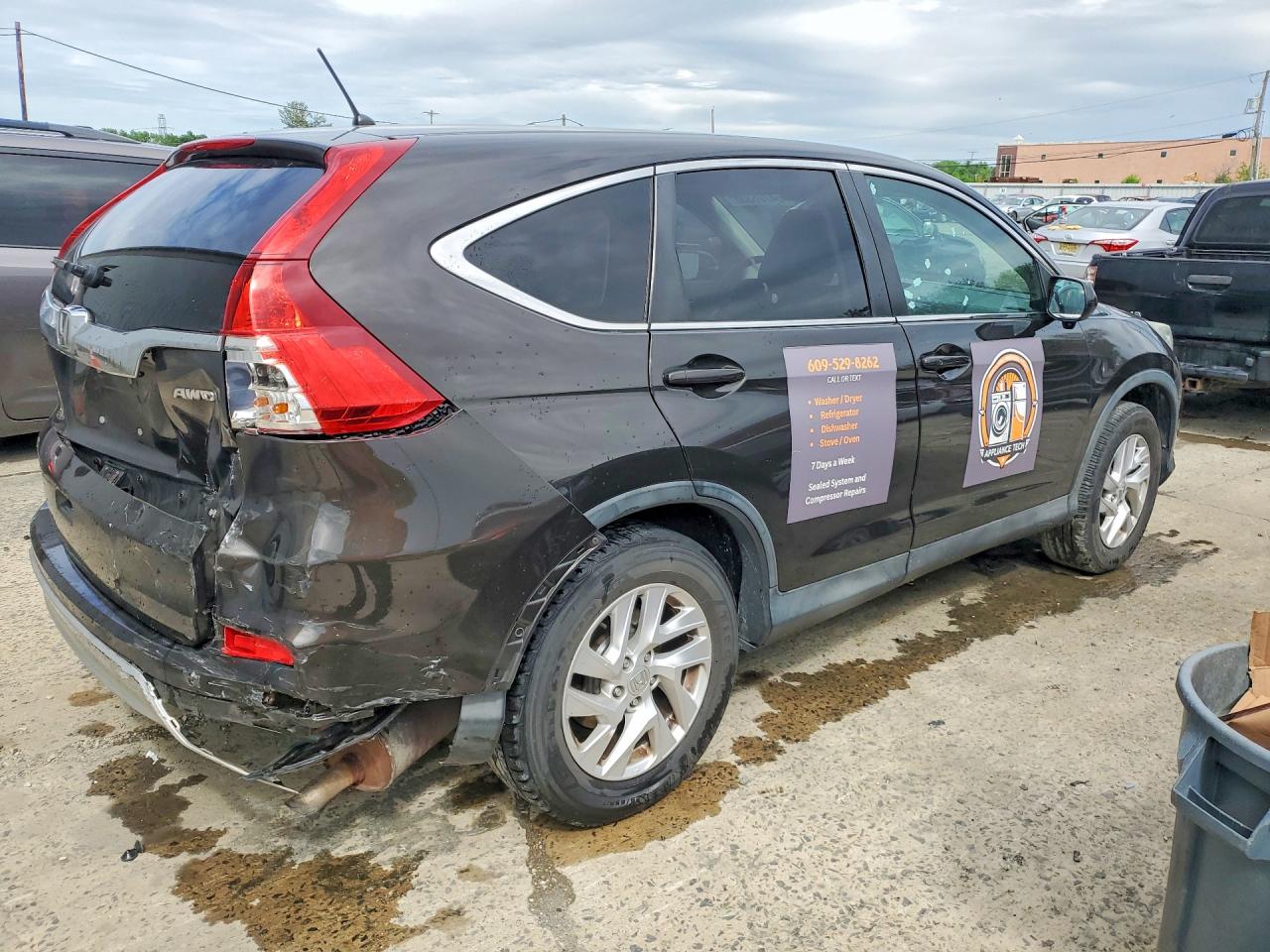 2015 Honda Cr-v Ex Black vin: 2HKRM4H5XFH707489