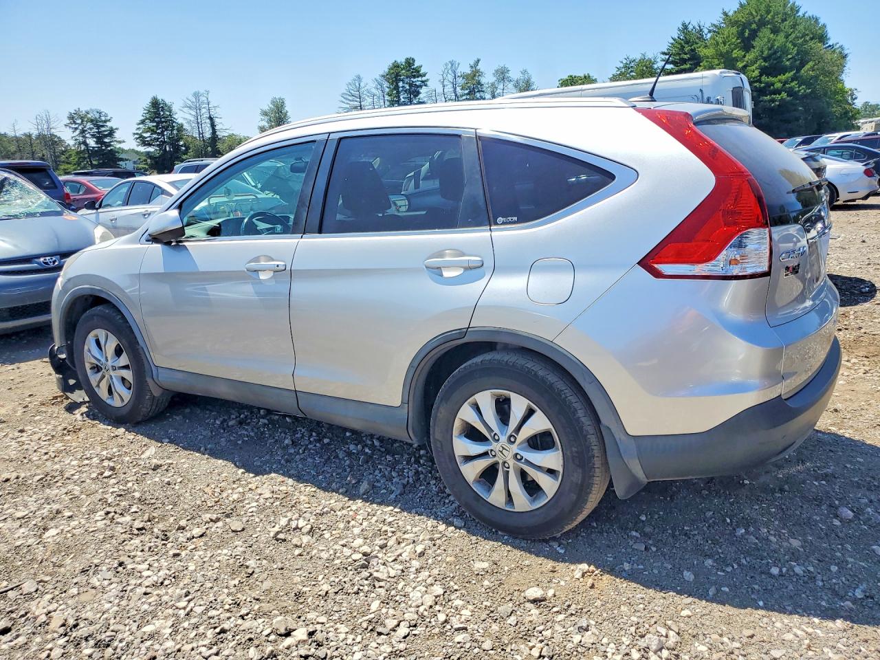 2012 Honda Cr-v Exl Silver vin: 2HKRM4H70CH601632