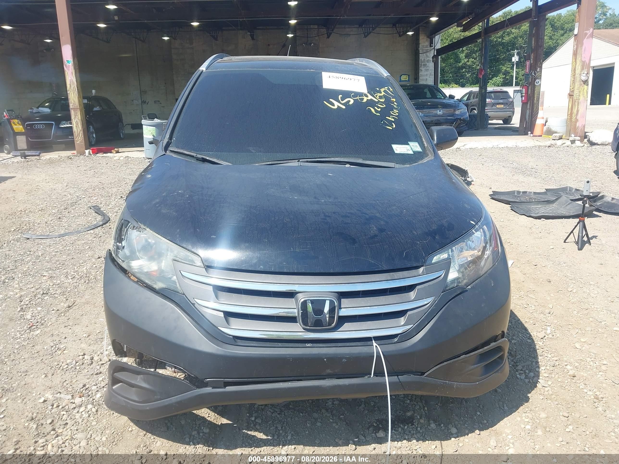 2012 Honda Cr-v Ex-l Black vin: 2HKRM4H70CH604224