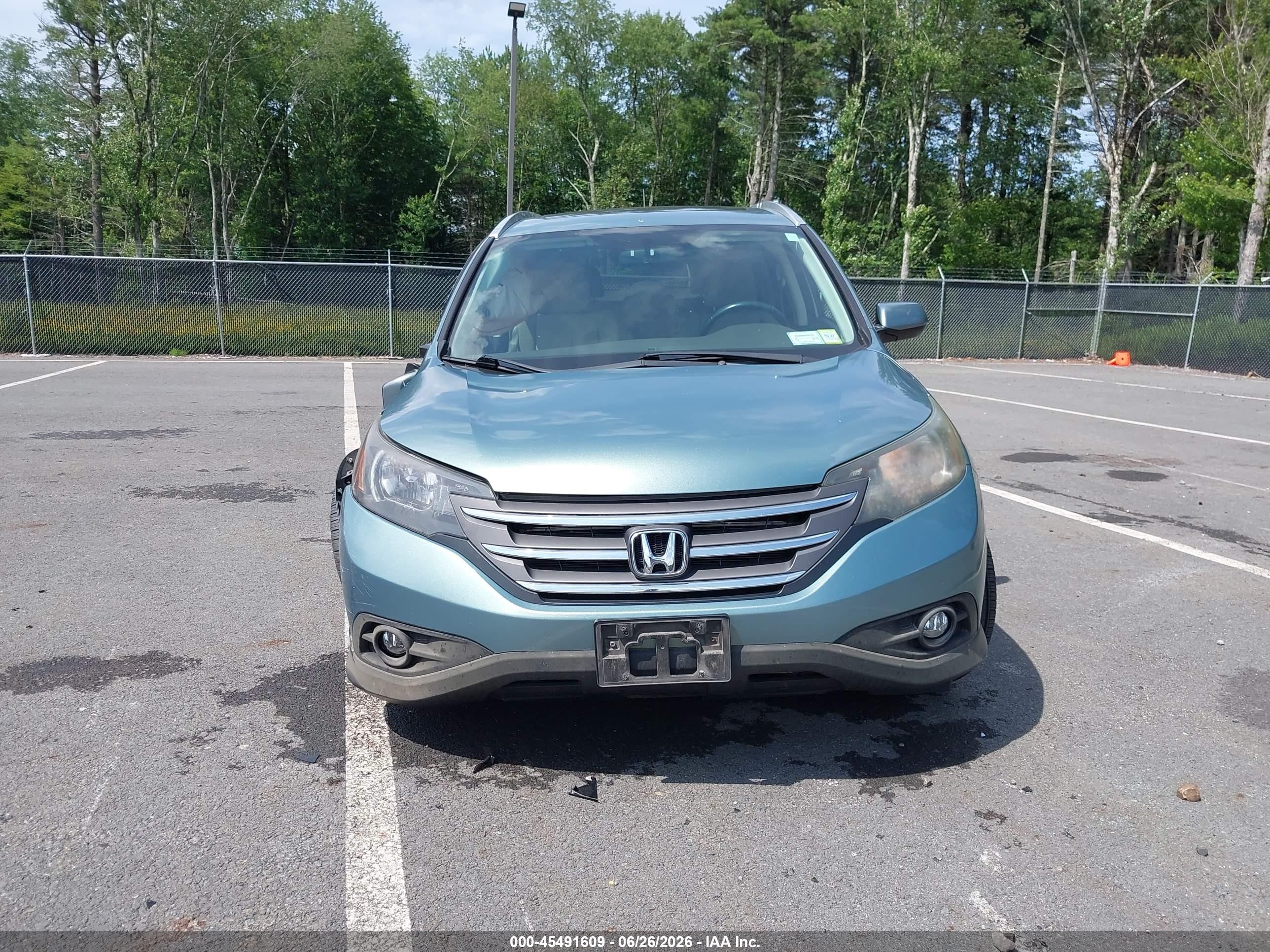 2012 Honda Cr-v Ex-l Green vin: 2HKRM4H70CH612338