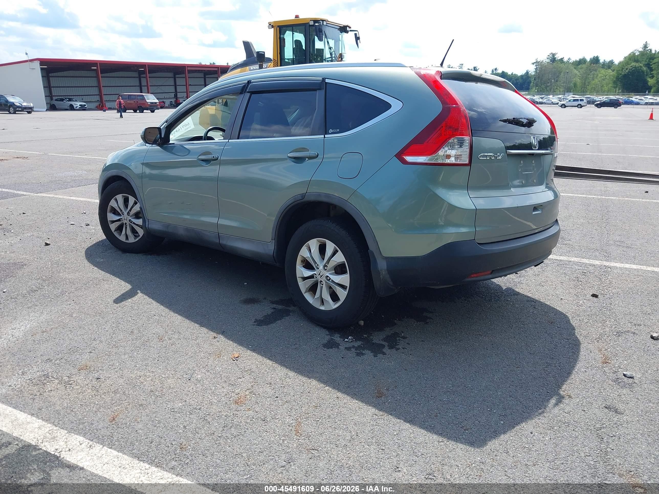 2012 Honda Cr-v Ex-l Green vin: 2HKRM4H70CH612338