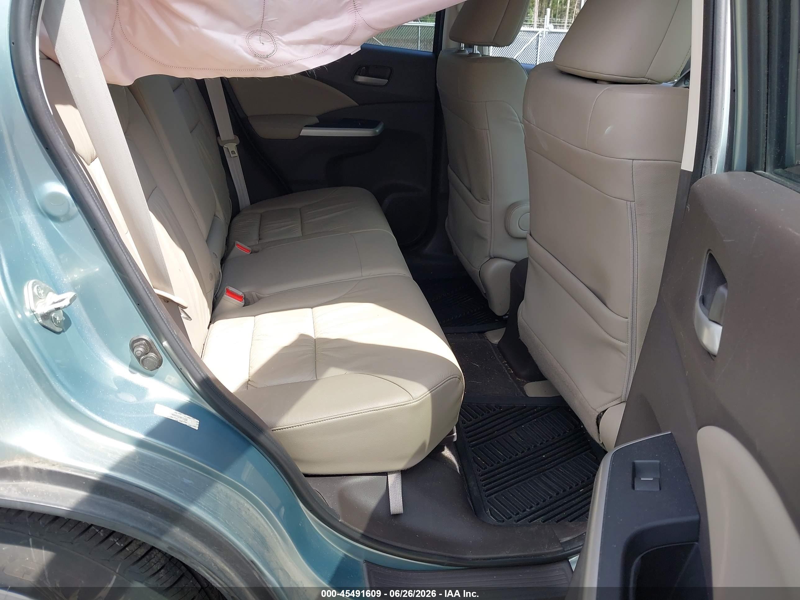 2012 Honda Cr-v Ex-l Green vin: 2HKRM4H70CH612338