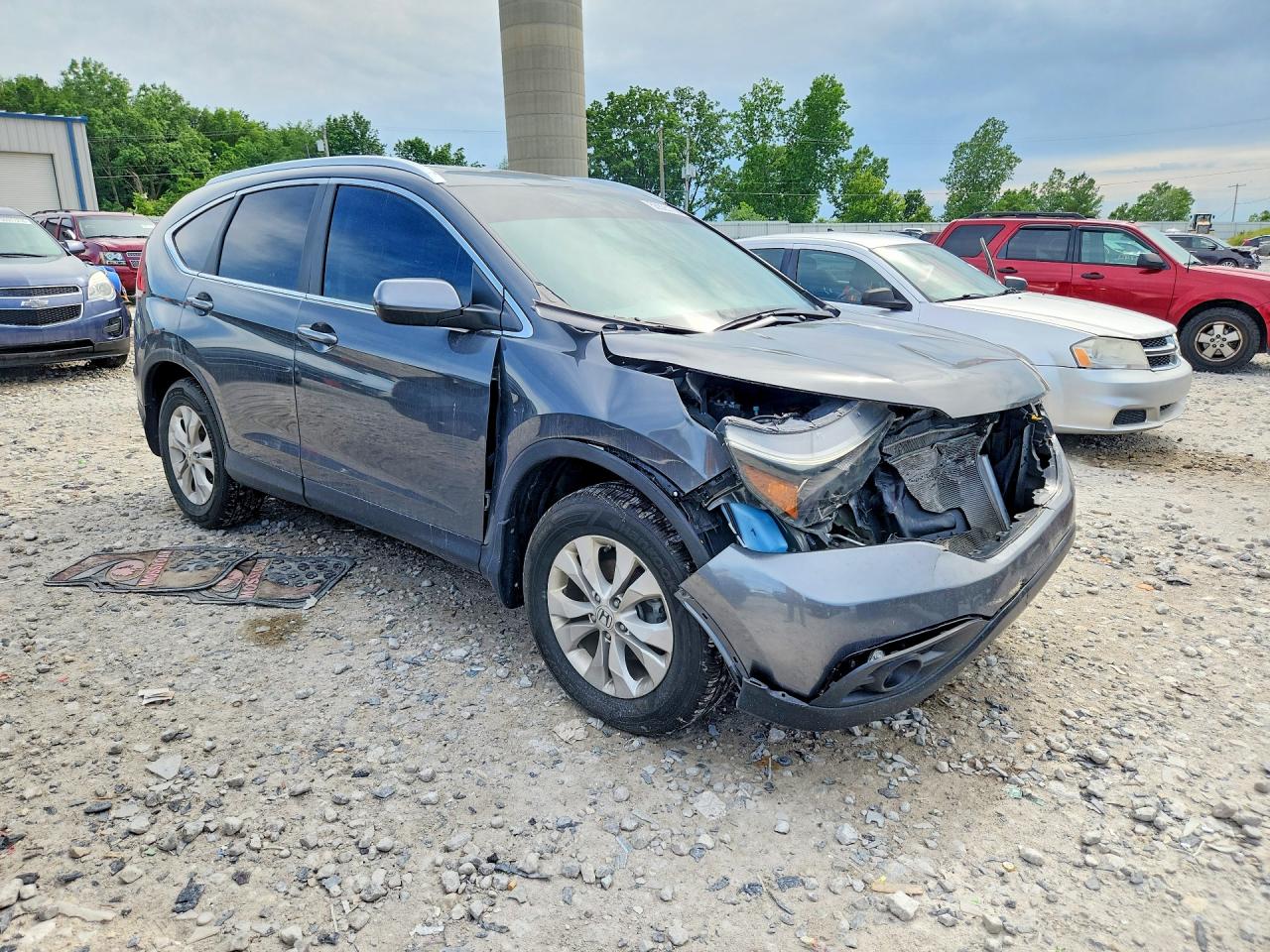 2012 Honda Cr-v Exl Gray vin: 2HKRM4H70CH626692