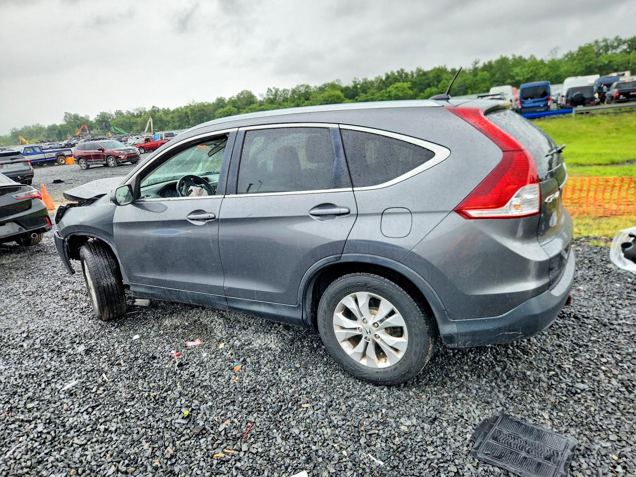 2013 Honda Cr-v Exl Gray vin: 2HKRM4H70DH605374