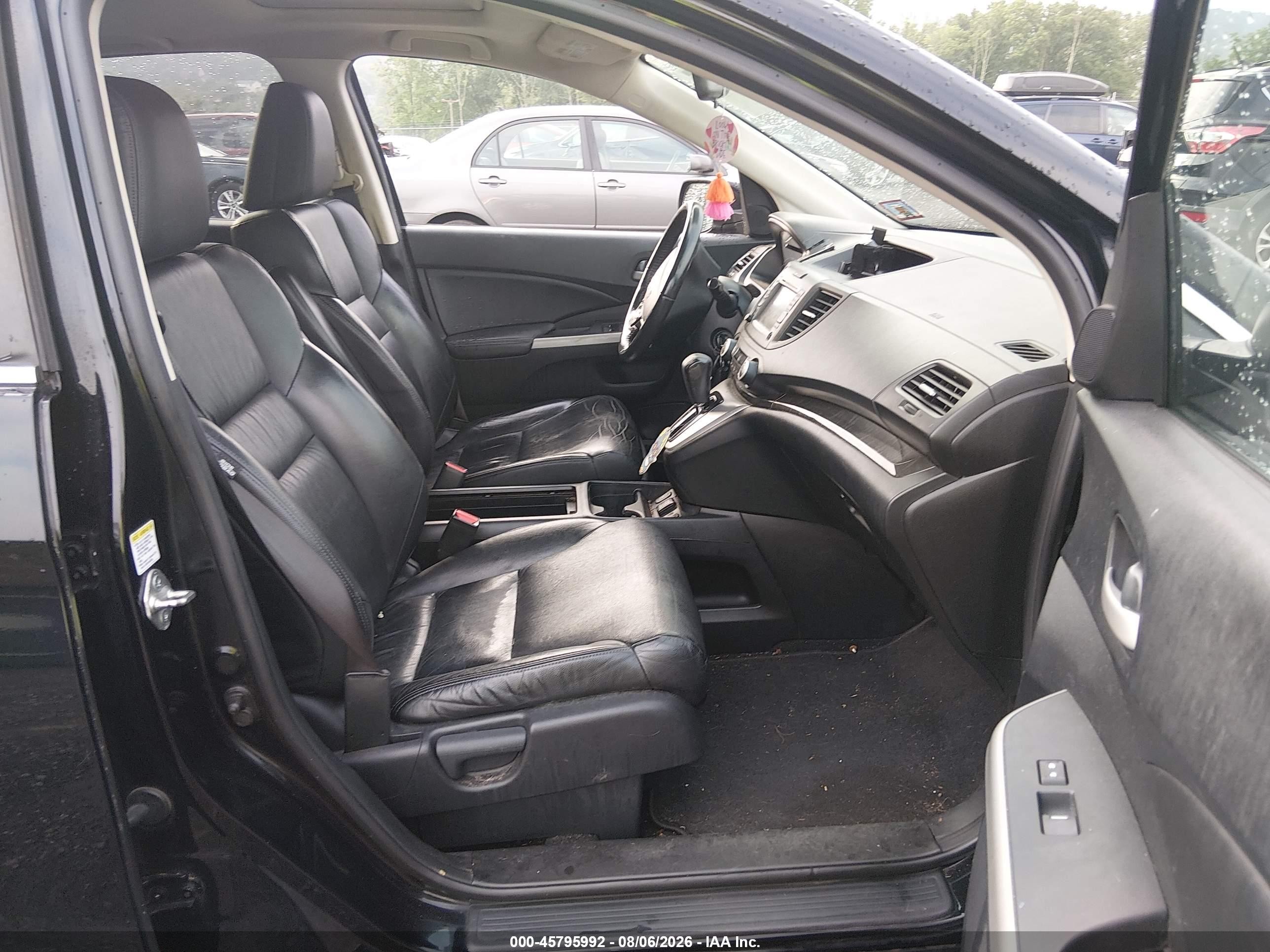 2013 Honda Cr-v Ex-l Black vin: 2HKRM4H70DH608968