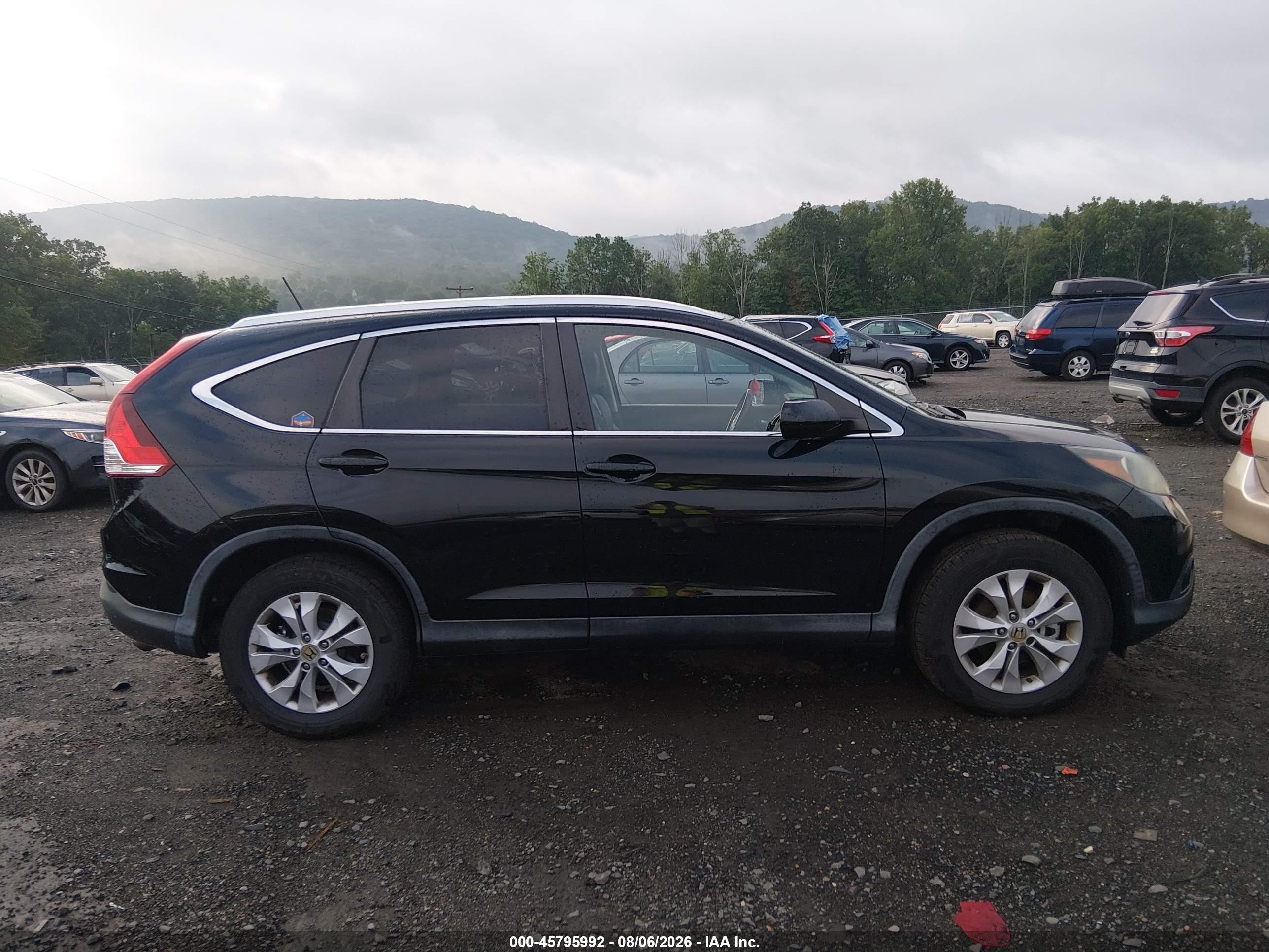 2013 Honda Cr-v Ex-l Black vin: 2HKRM4H70DH608968