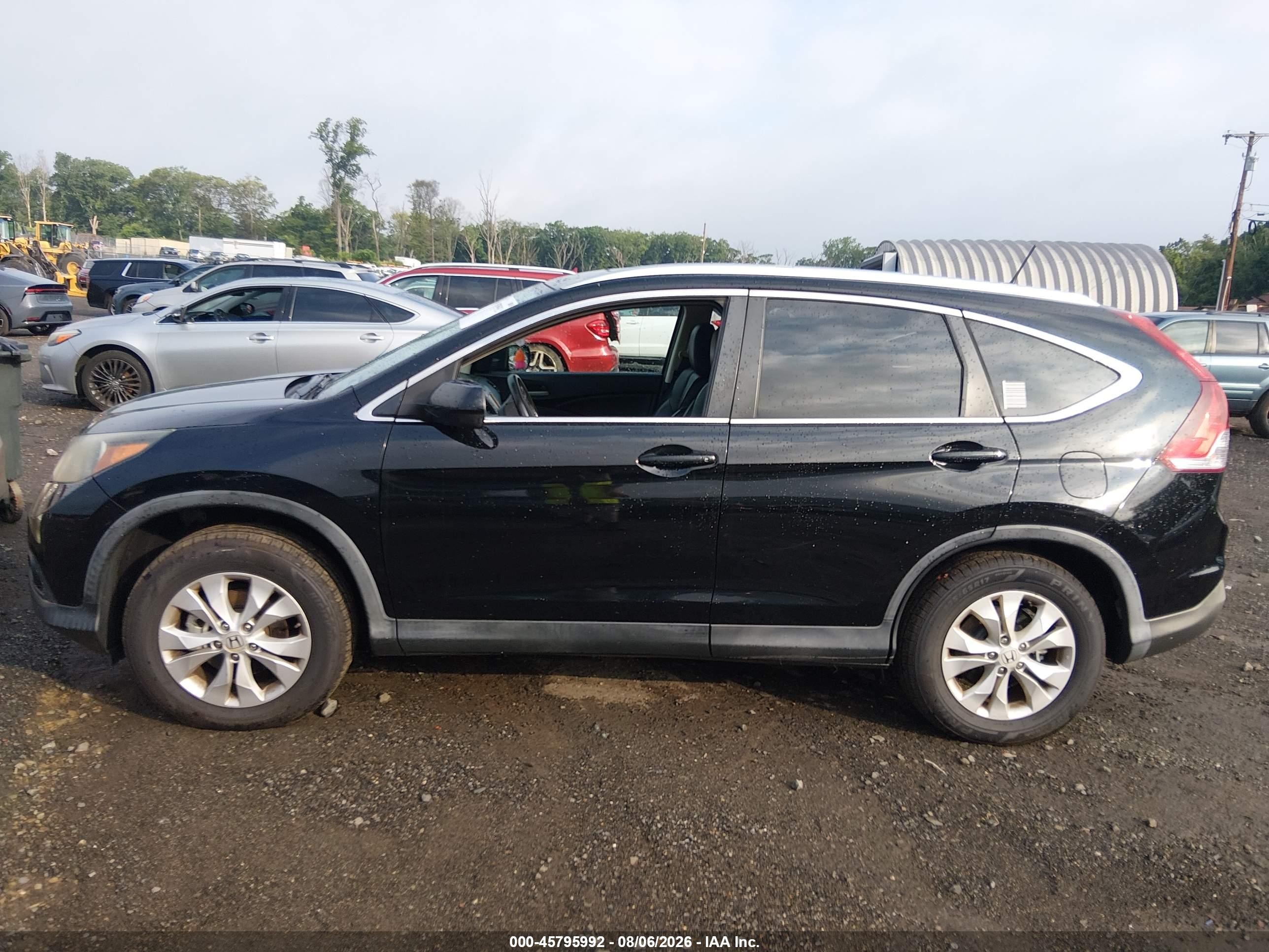 2013 Honda Cr-v Ex-l Black vin: 2HKRM4H70DH608968