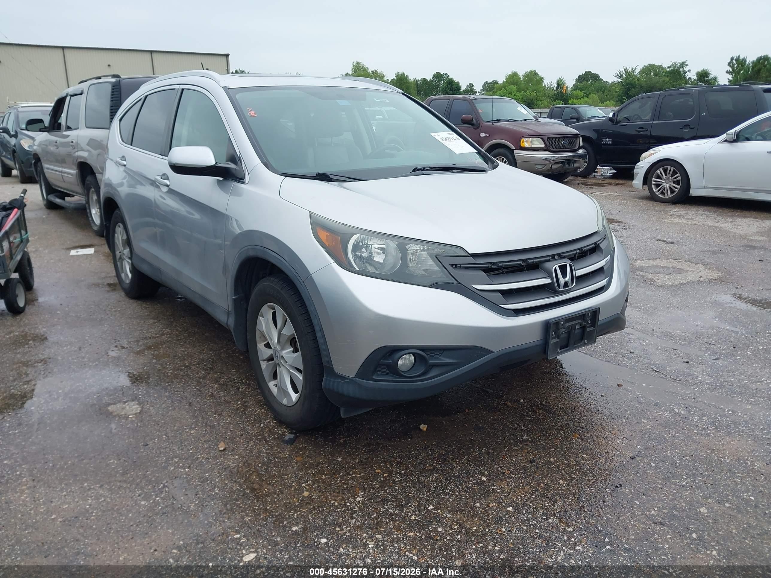 2013 Honda Cr-v Ex-l Silver vin: 2HKRM4H70DH609585