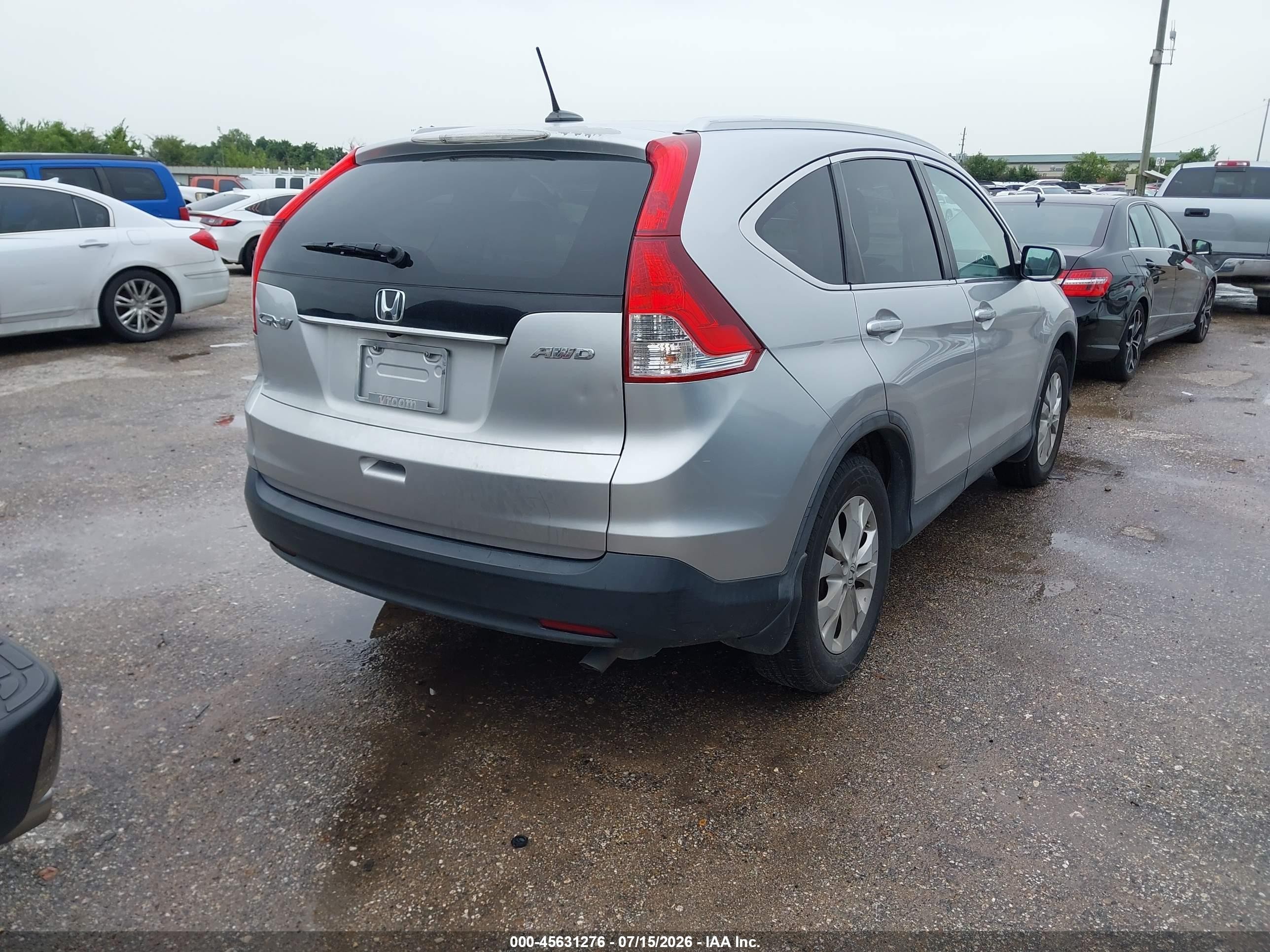 2013 Honda Cr-v Ex-l Silver vin: 2HKRM4H70DH609585