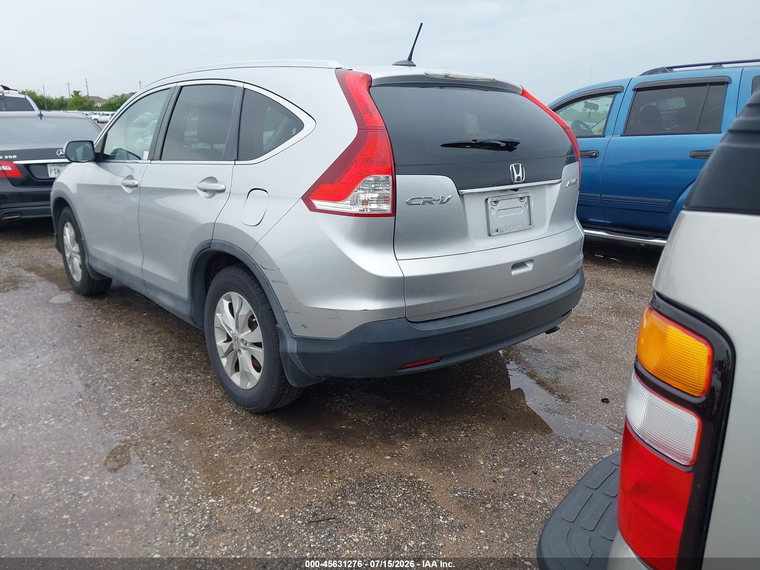 2013 Honda Cr-v Ex-l Silver vin: 2HKRM4H70DH609585
