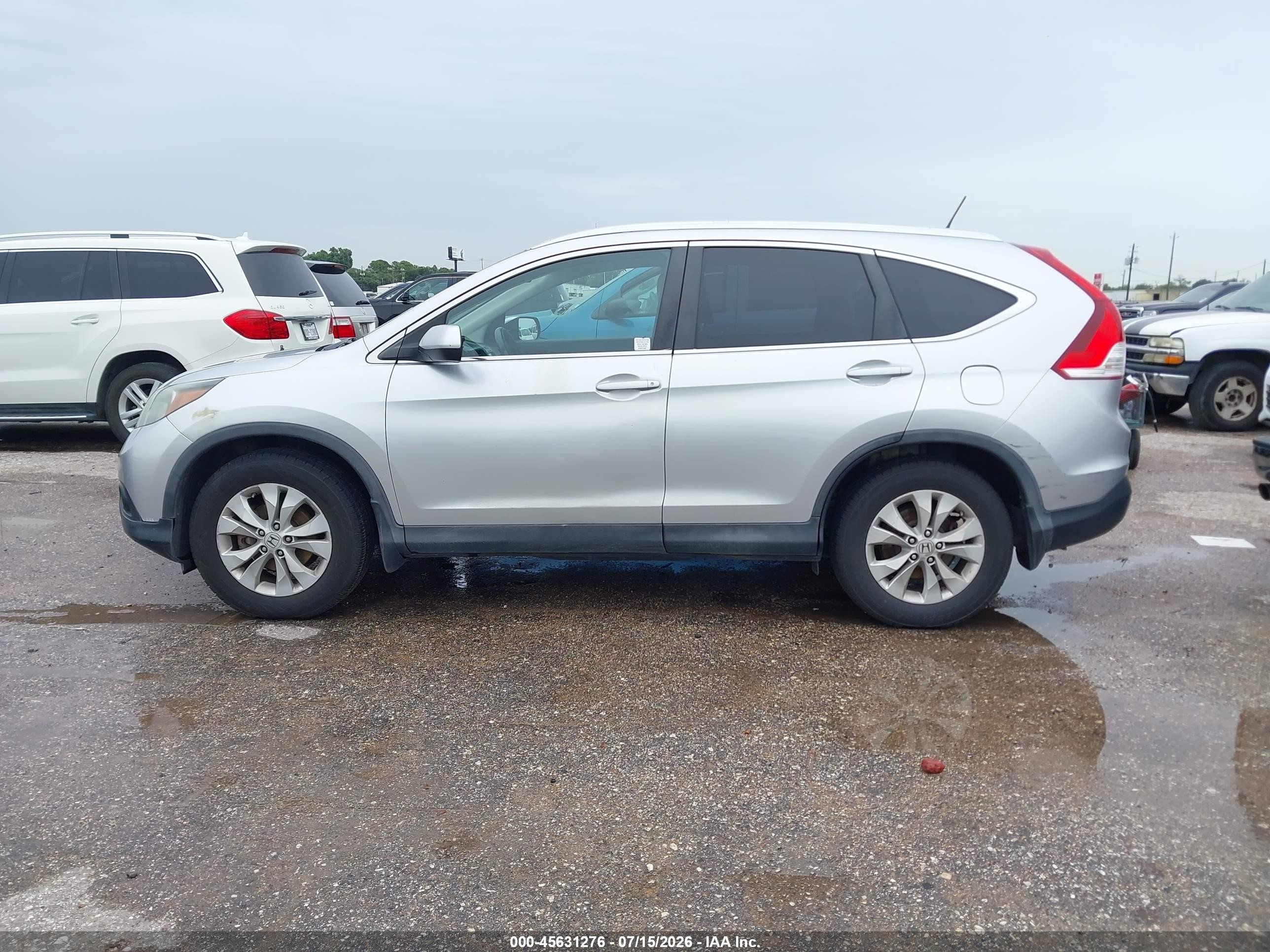 2013 Honda Cr-v Ex-l Silver vin: 2HKRM4H70DH609585
