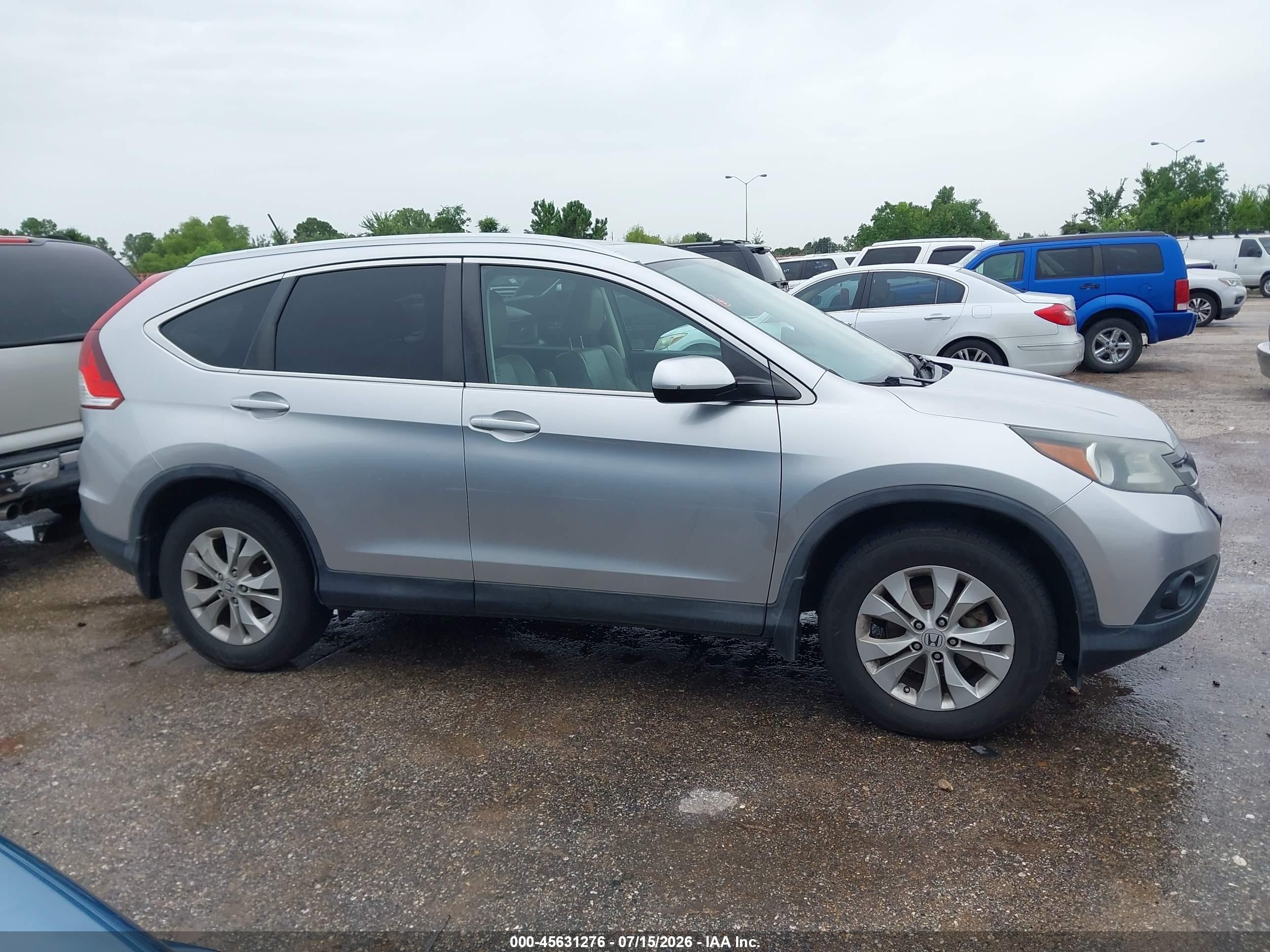 2013 Honda Cr-v Ex-l Silver vin: 2HKRM4H70DH609585