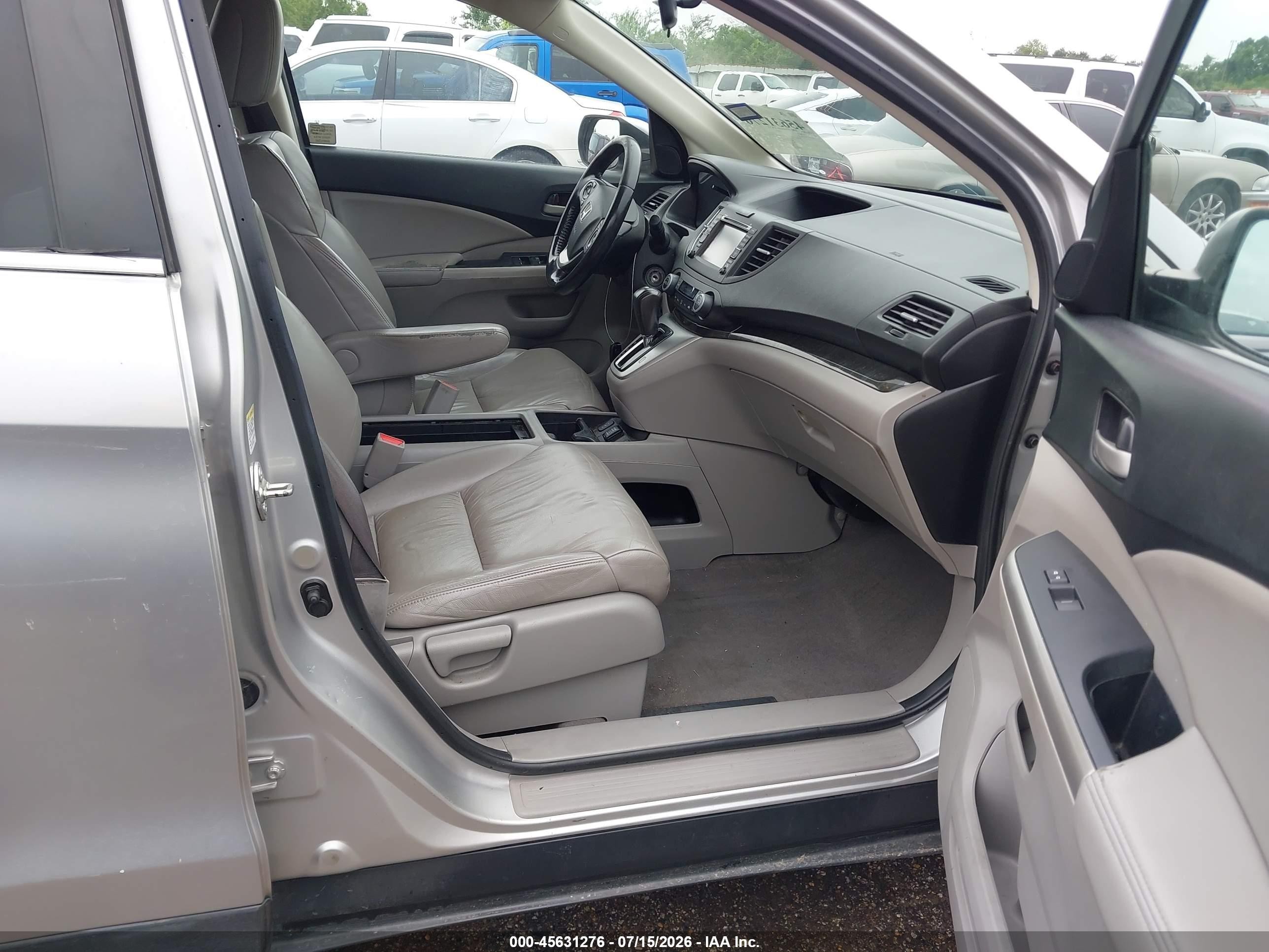2013 Honda Cr-v Ex-l Silver vin: 2HKRM4H70DH609585