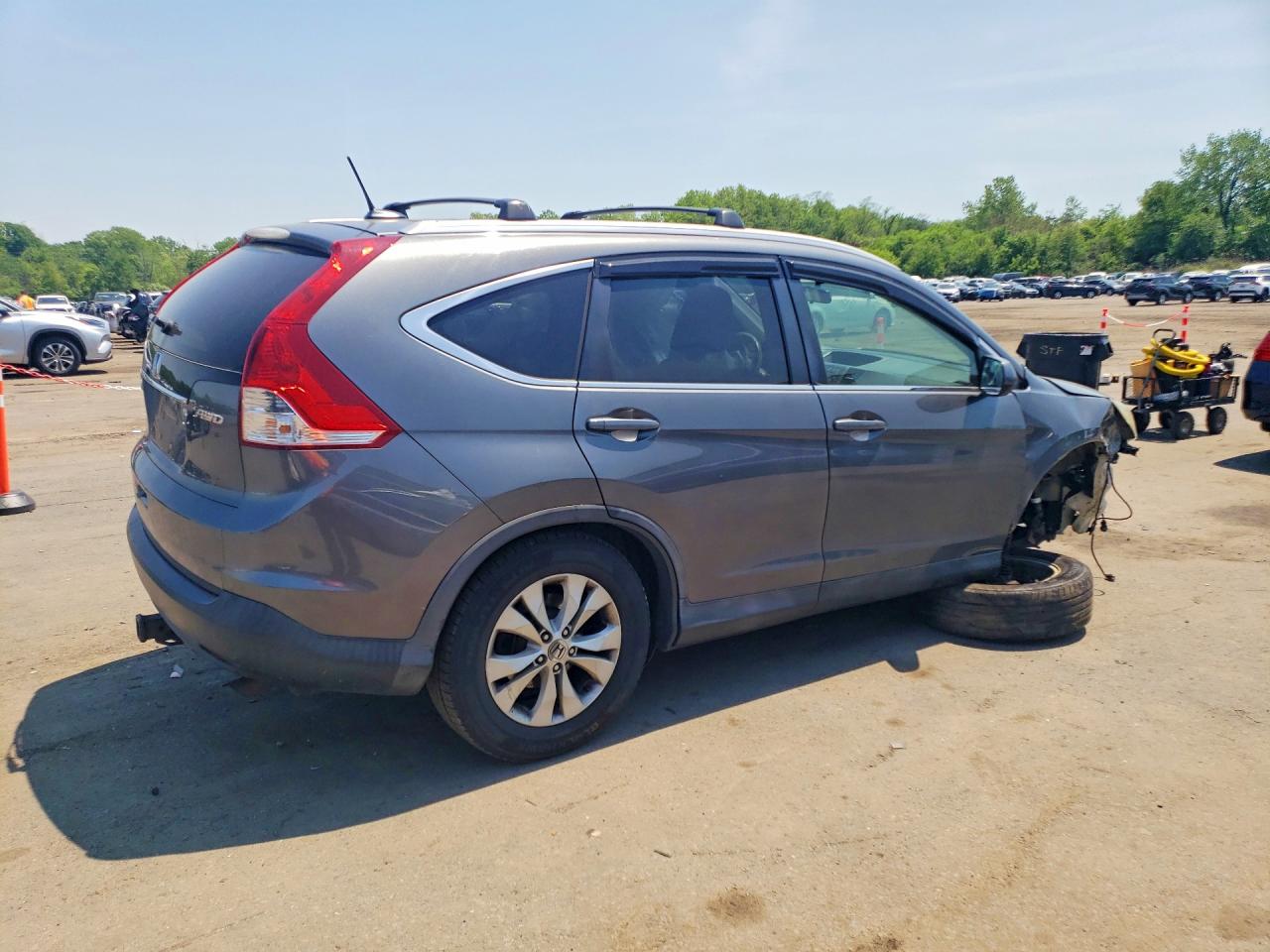2013 Honda Cr-v Exl Charcoal vin: 2HKRM4H70DH622384