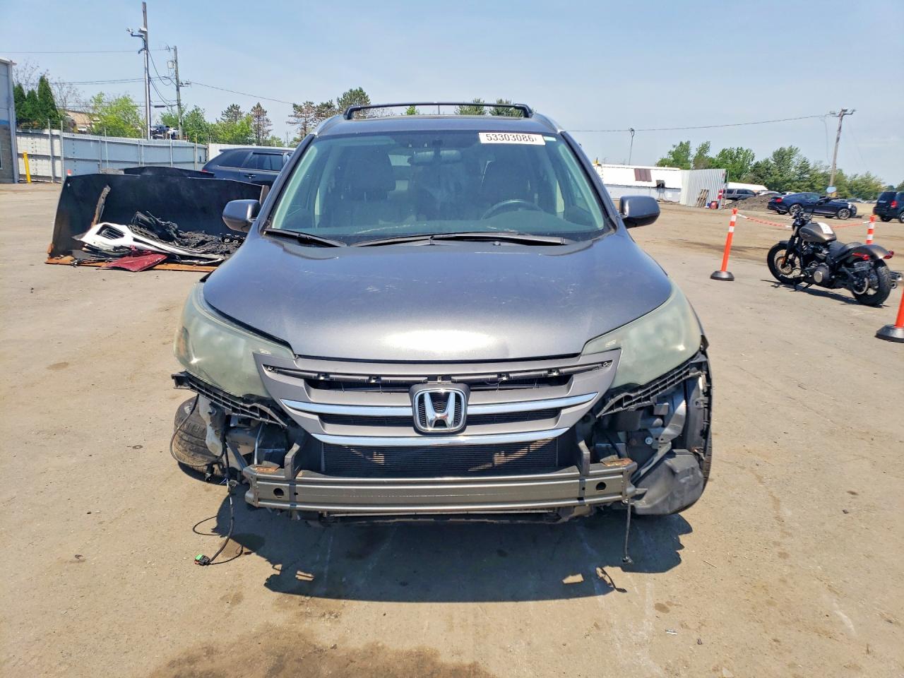 2013 Honda Cr-v Exl Charcoal vin: 2HKRM4H70DH622384
