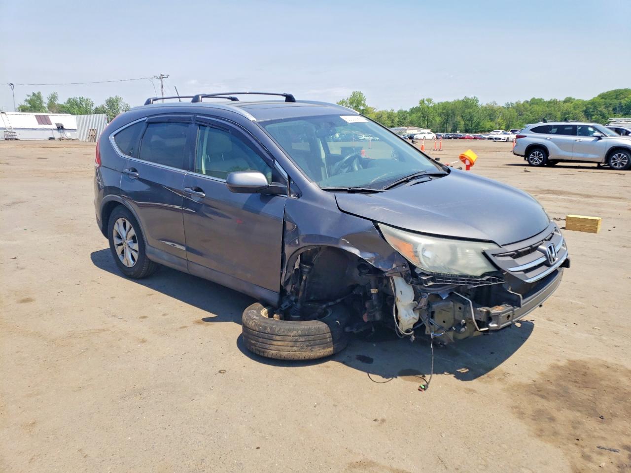 2013 Honda Cr-v Exl Charcoal vin: 2HKRM4H70DH622384