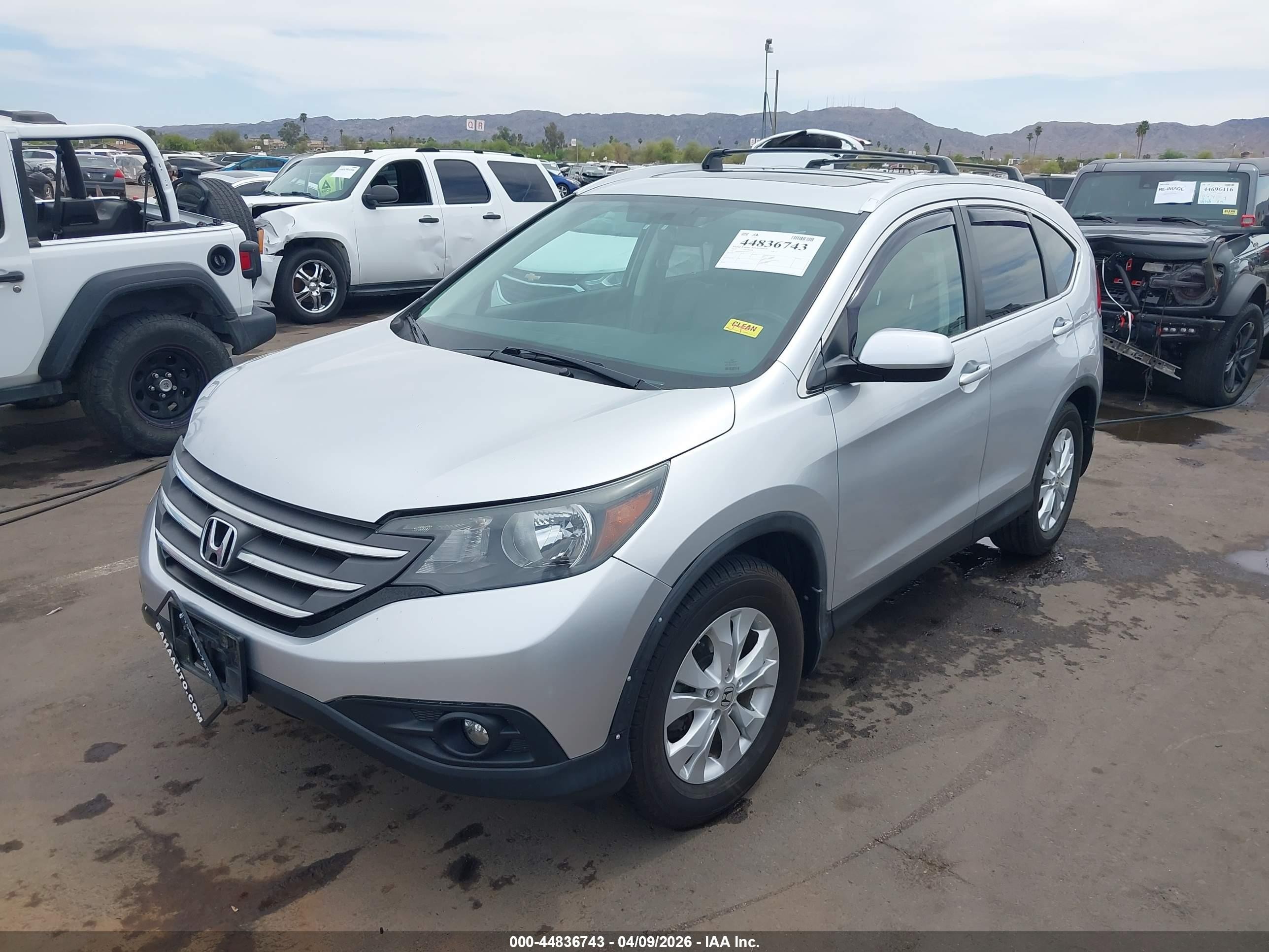 2013 Honda Cr-v Ex-l Silver vin: 2HKRM4H70DH624779