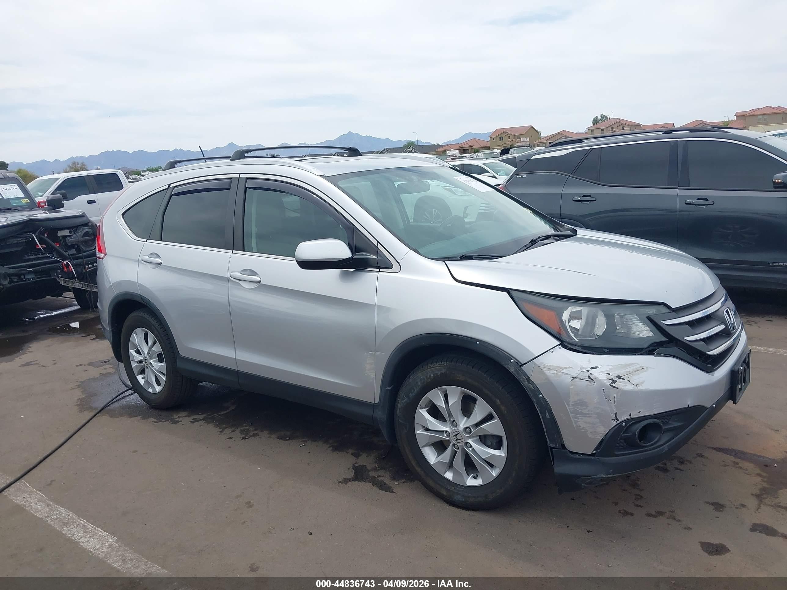 2013 Honda Cr-v Ex-l Silver vin: 2HKRM4H70DH624779