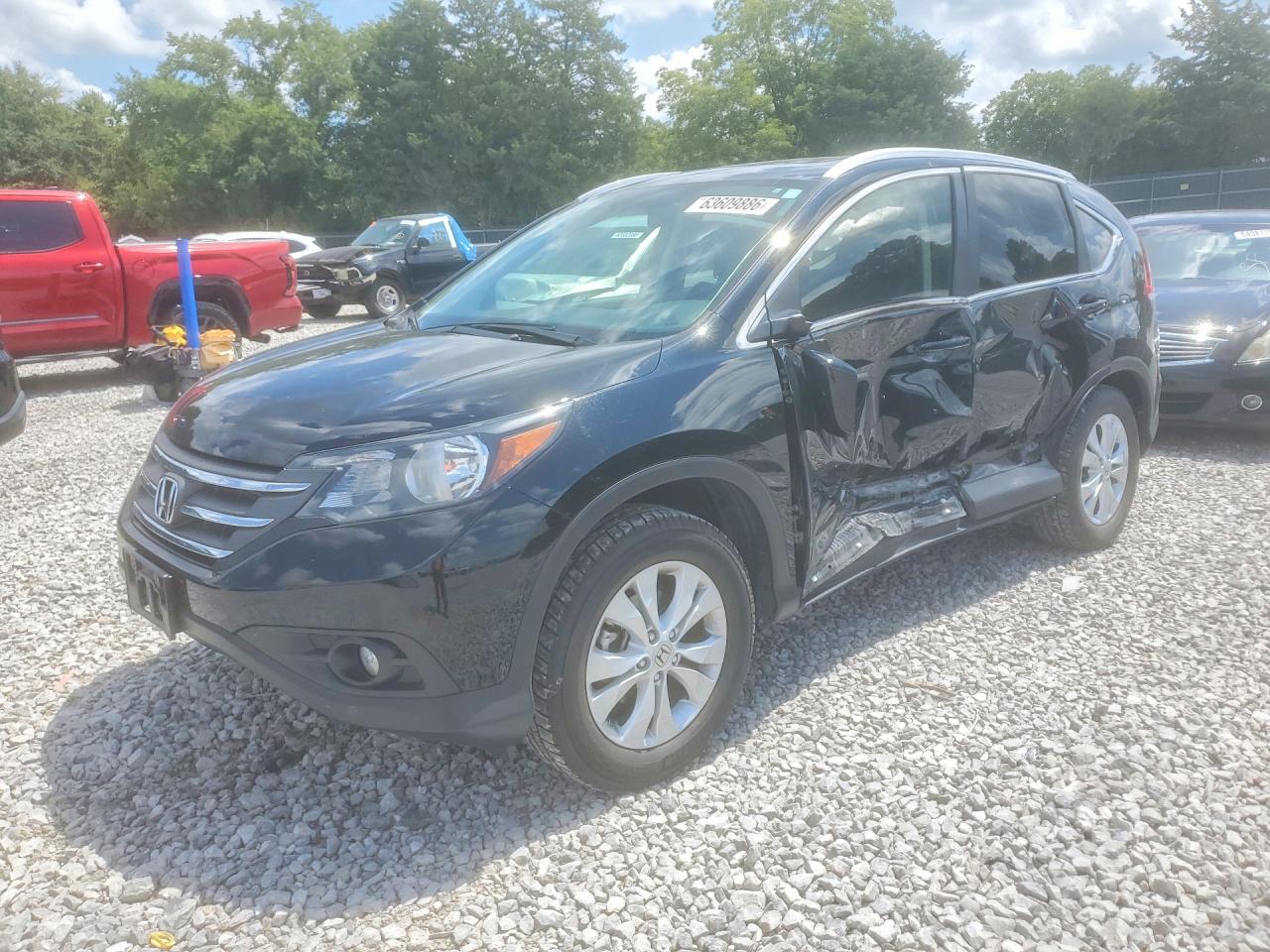 2013 Honda Cr-v Exl Black vin: 2HKRM4H70DH631523