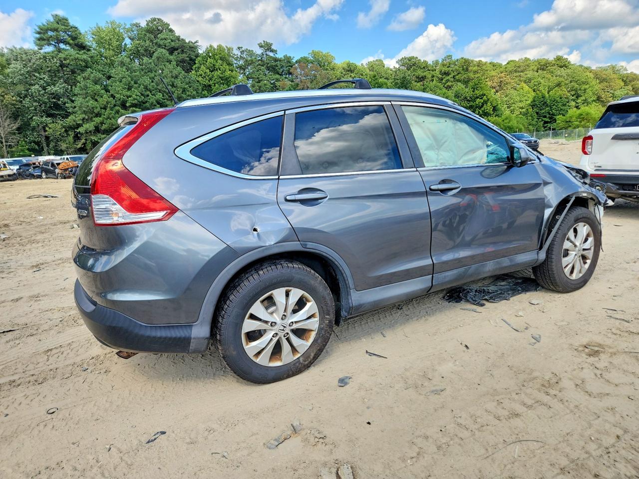 2013 Honda Cr-v Exl Gray vin: 2HKRM4H70DH636110