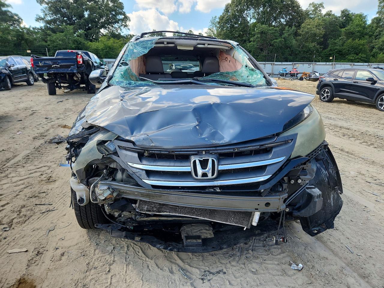 2013 Honda Cr-v Exl Gray vin: 2HKRM4H70DH636110