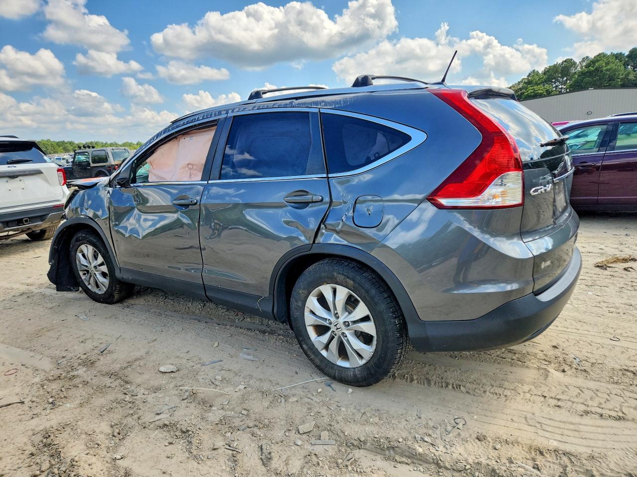 2013 Honda Cr-v Exl Gray vin: 2HKRM4H70DH636110