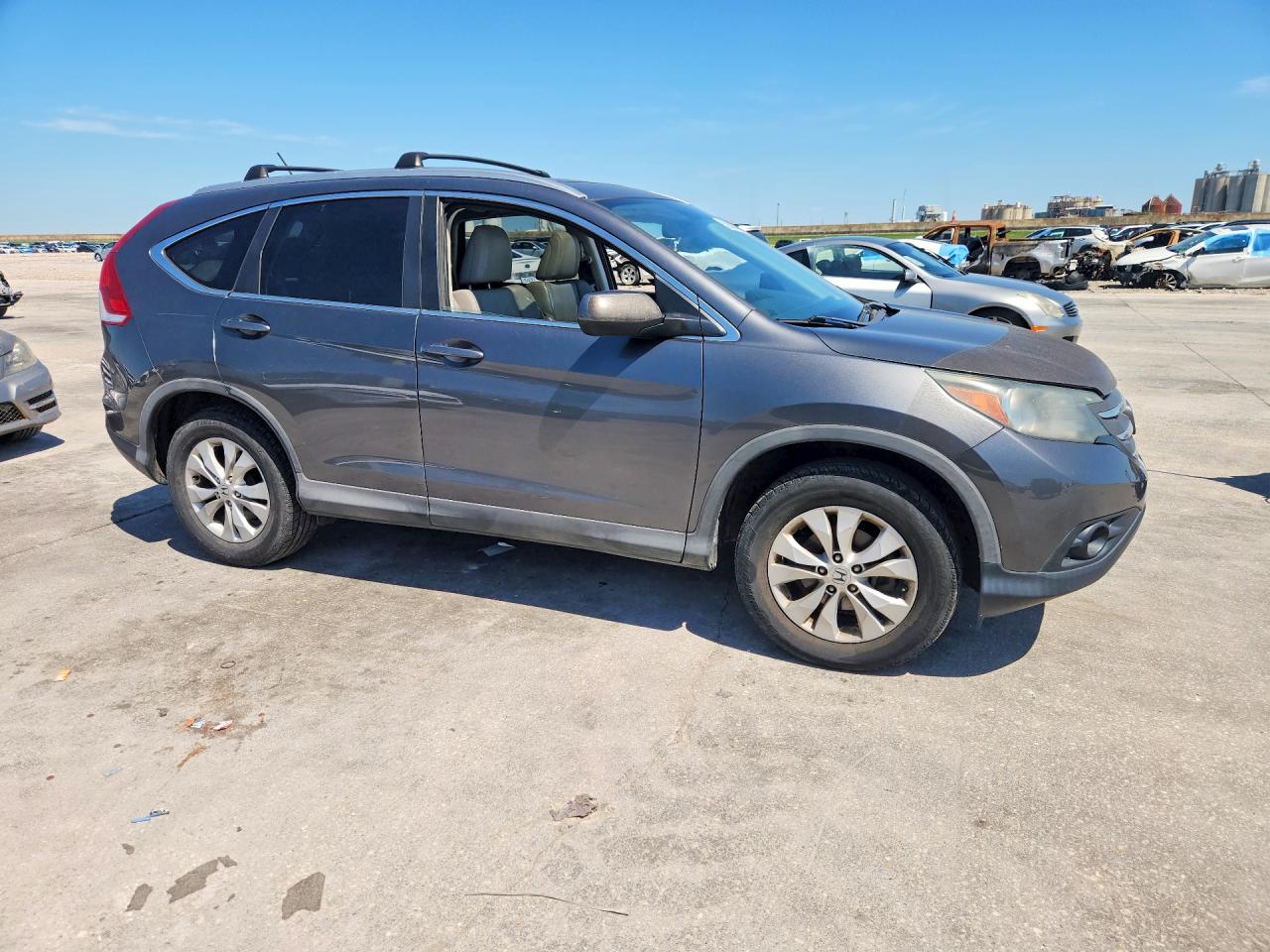 2013 Honda Cr-v Exl Gray vin: 2HKRM4H70DH658057