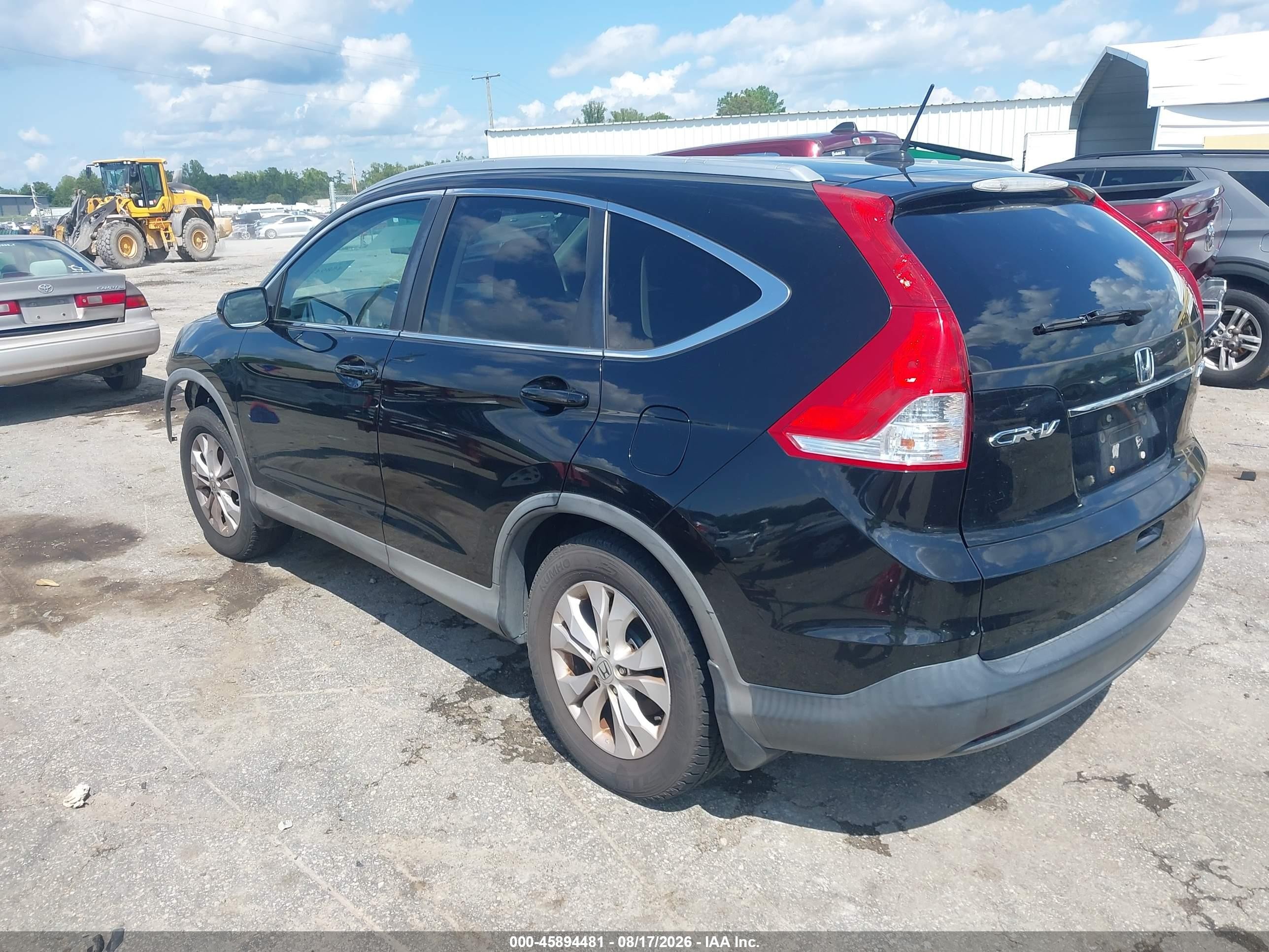 2013 Honda Cr-v Ex-l Black vin: 2HKRM4H70DH669673