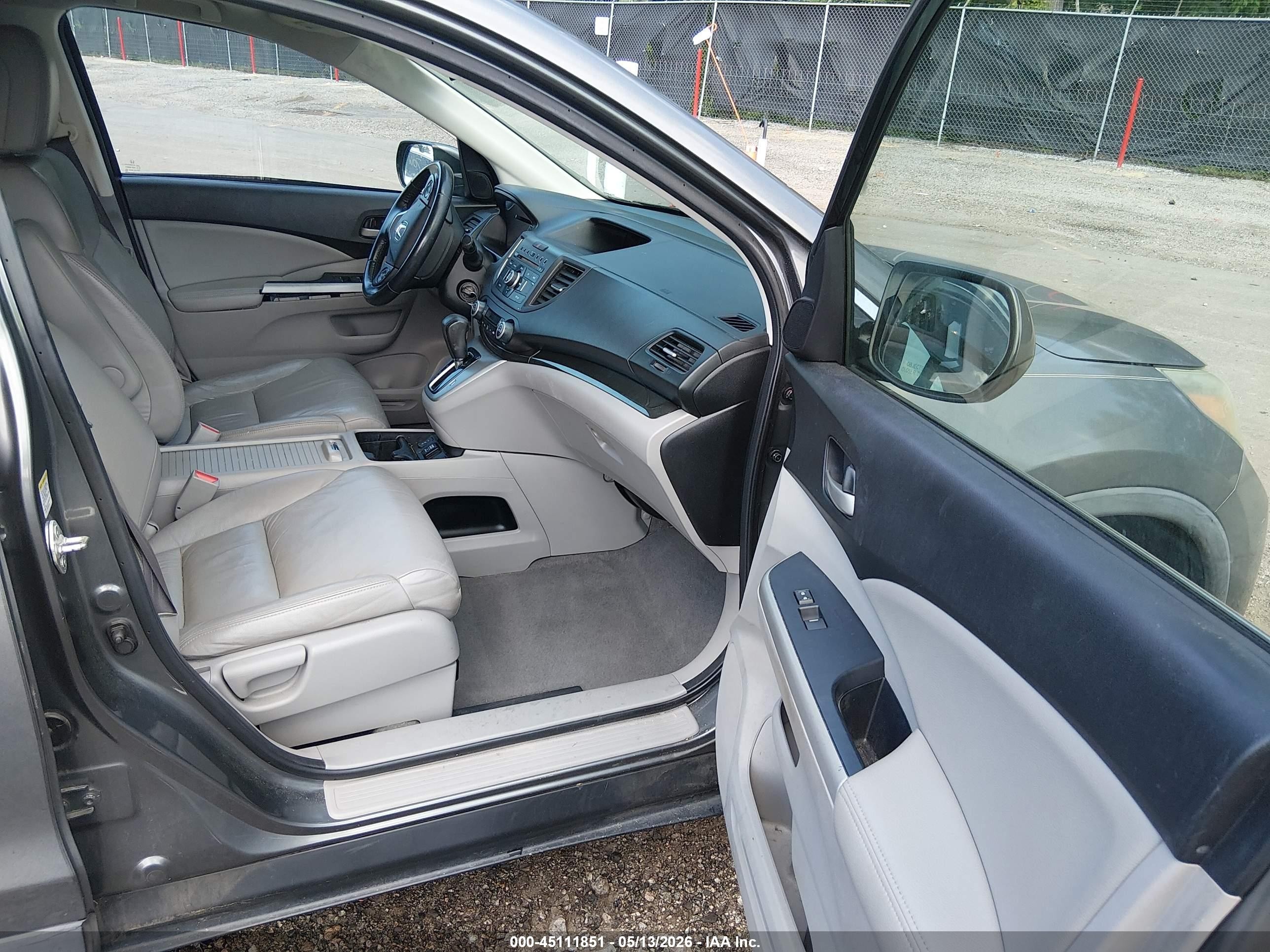 2013 Honda Cr-v Ex-l Gray vin: 2HKRM4H70DH678275