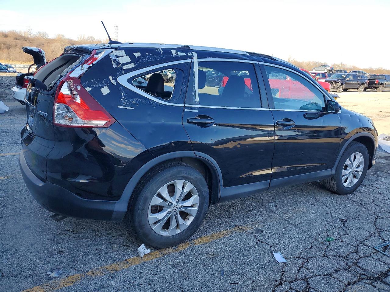 2013 Honda Cr-v Exl Black vin: 2HKRM4H70DH682357