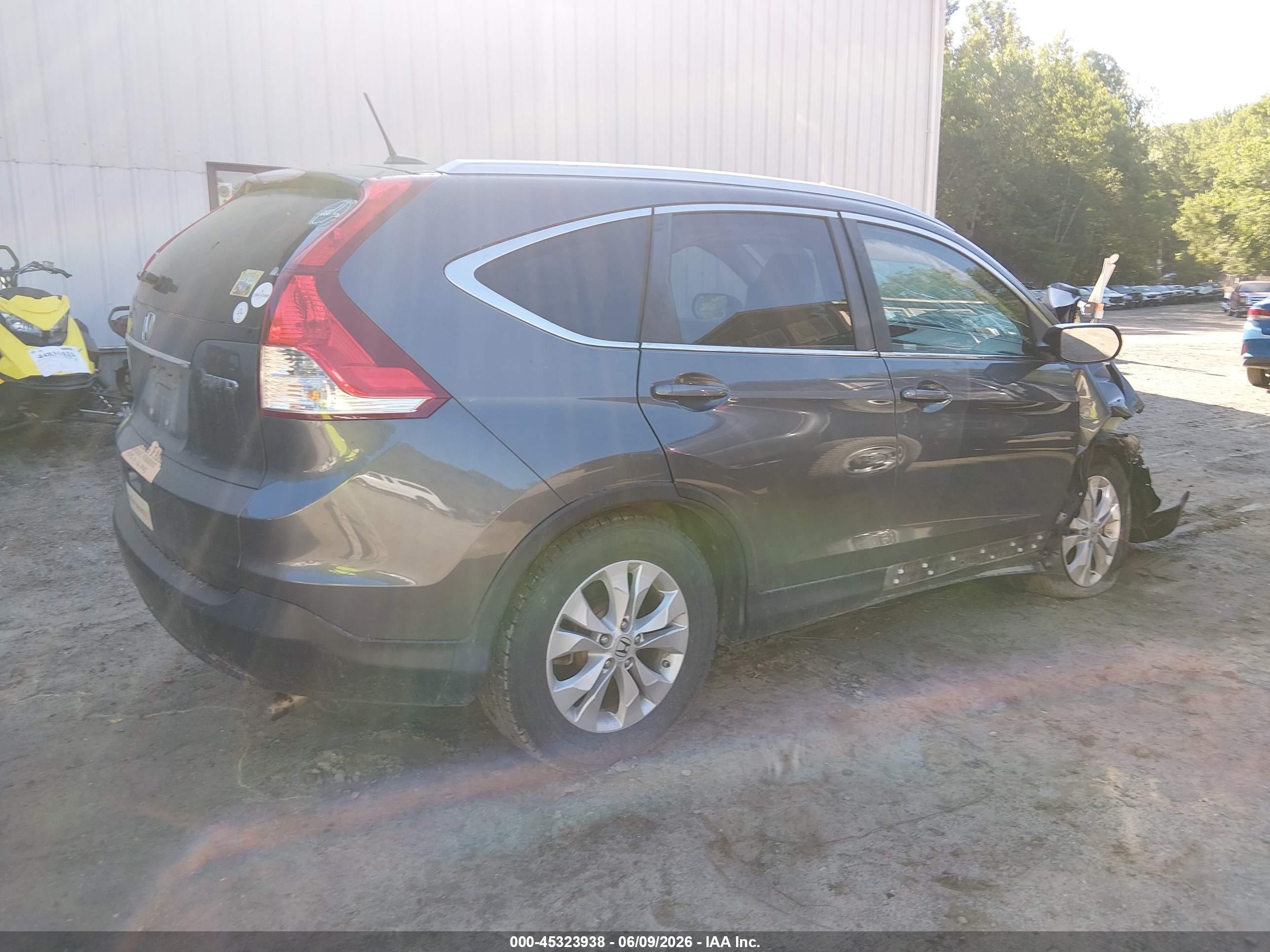 2013 Honda Cr-v Ex-l Gray vin: 2HKRM4H70DH685422
