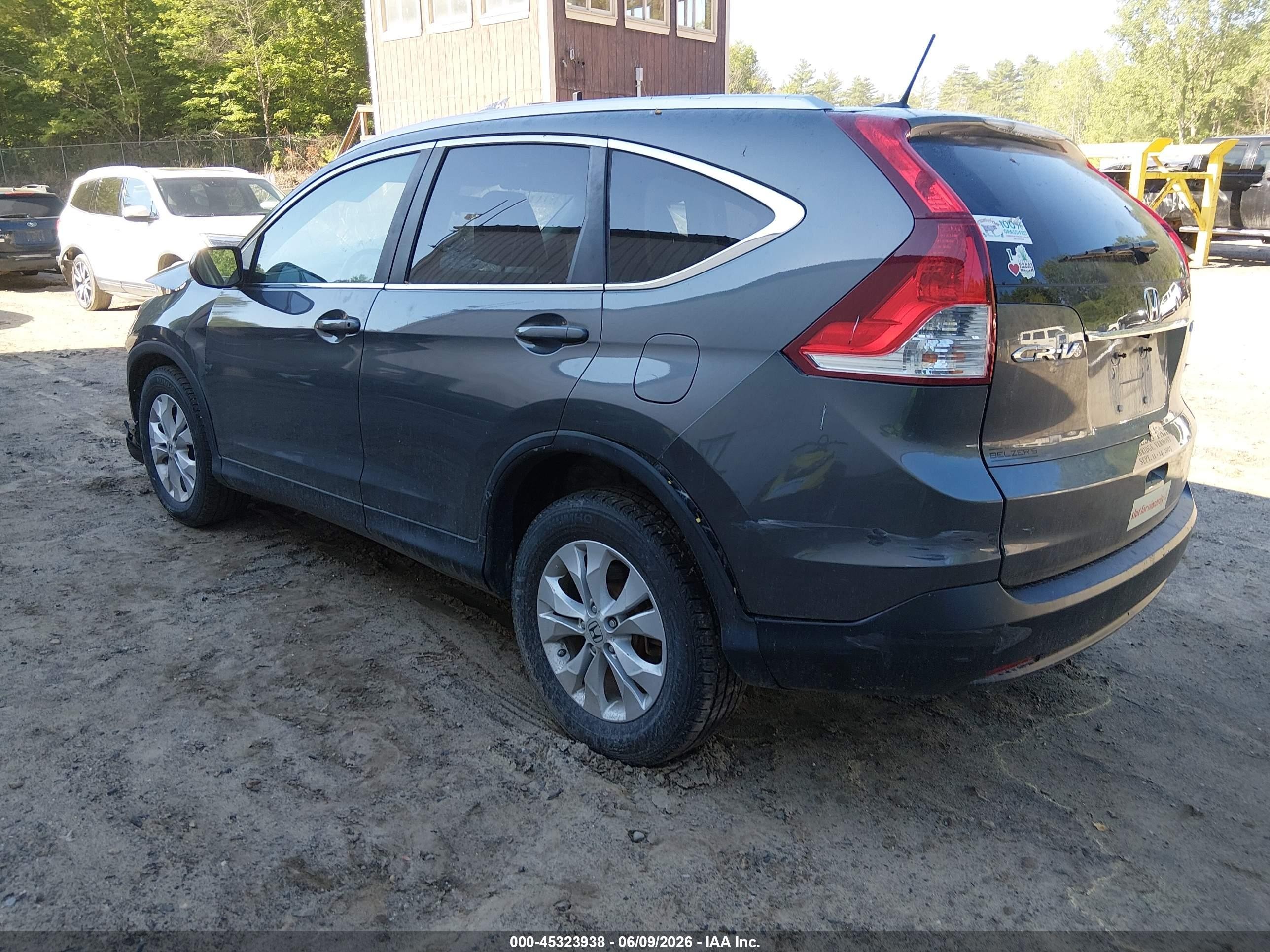 2013 Honda Cr-v Ex-l Gray vin: 2HKRM4H70DH685422