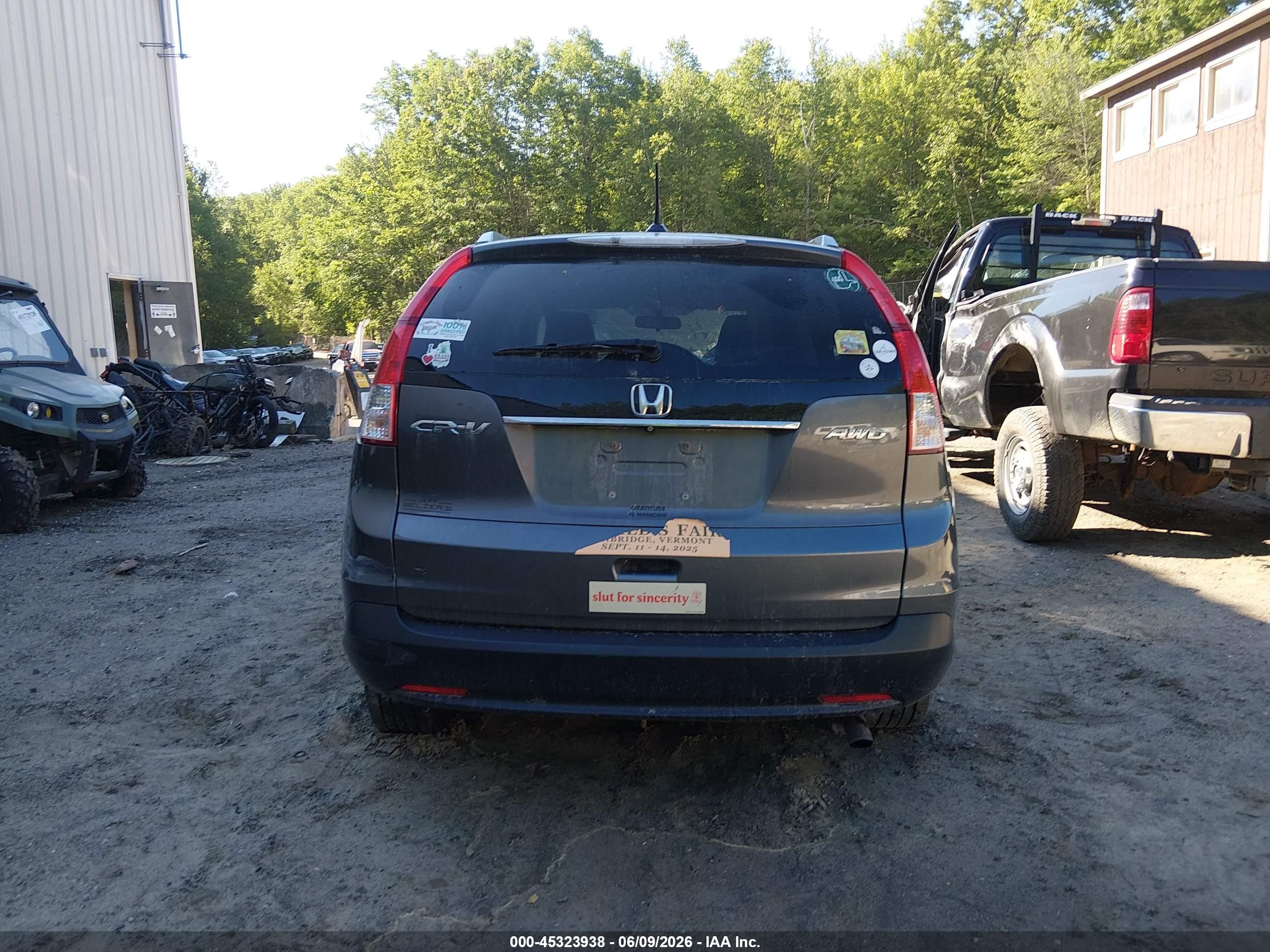 2013 Honda Cr-v Ex-l Gray vin: 2HKRM4H70DH685422
