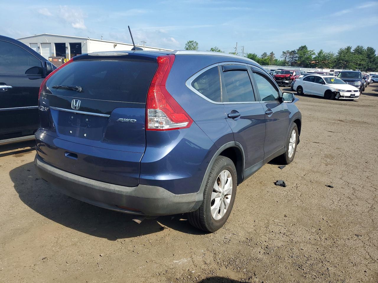 2014 Honda Cr-v Exl Blue vin: 2HKRM4H70EH605229