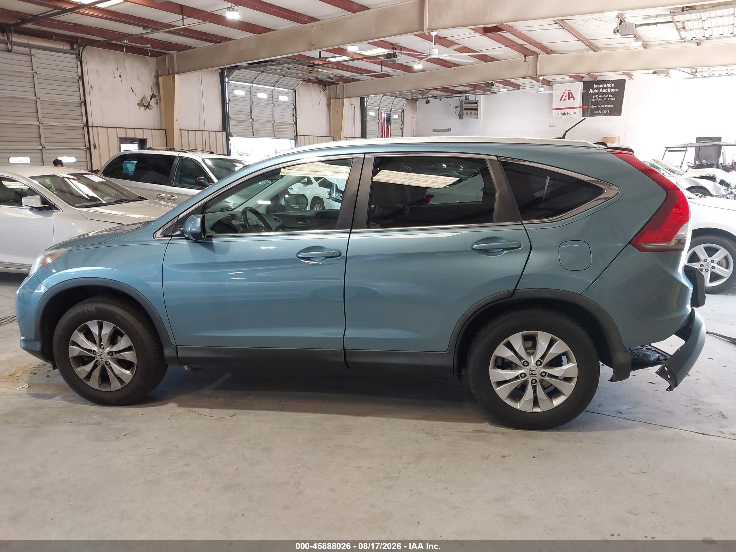 2014 Honda Cr-v Ex-l Light Blue vin: 2HKRM4H70EH645746