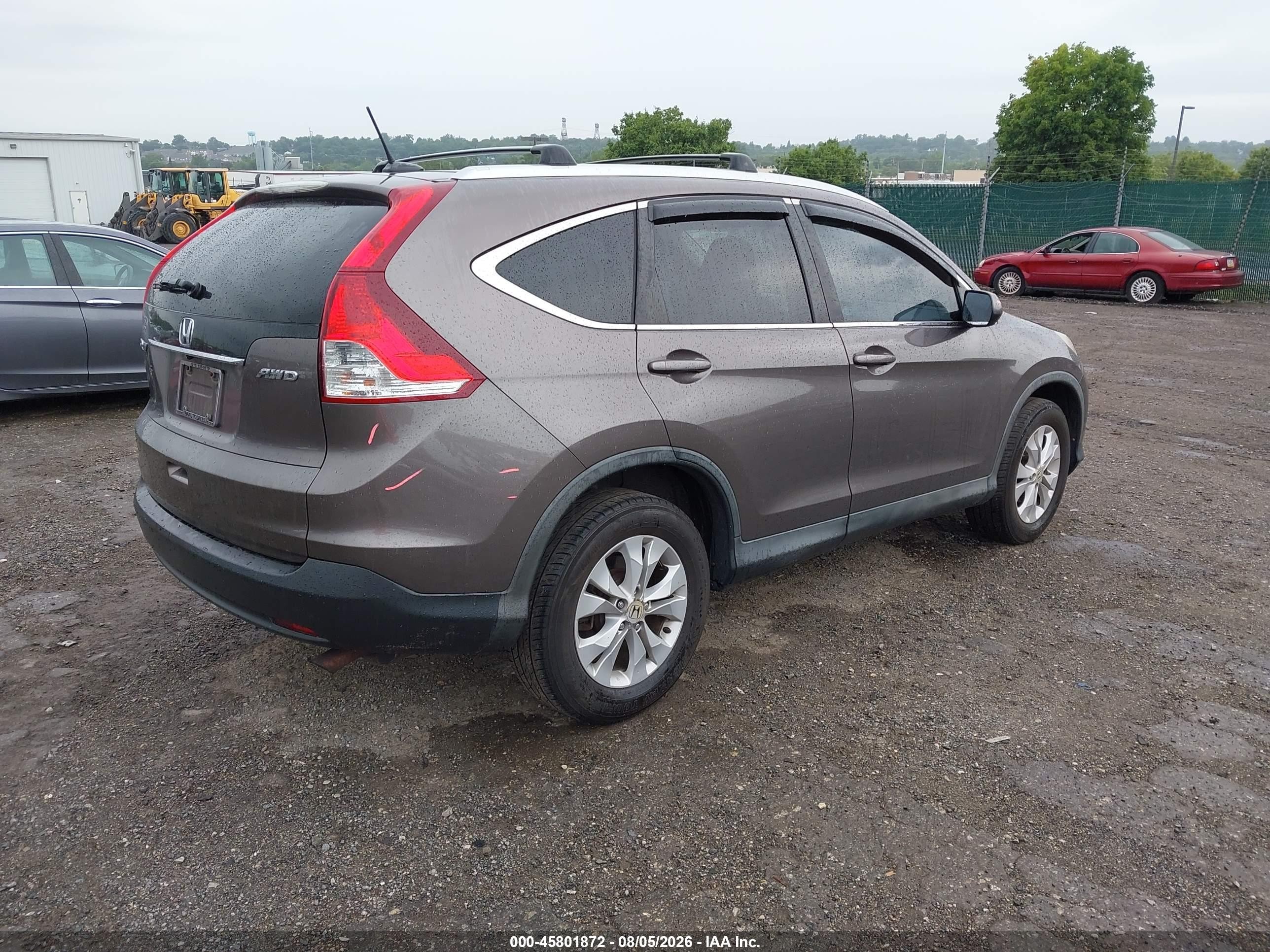 2014 Honda Cr-v Ex-l Gray vin: 2HKRM4H70EH656276
