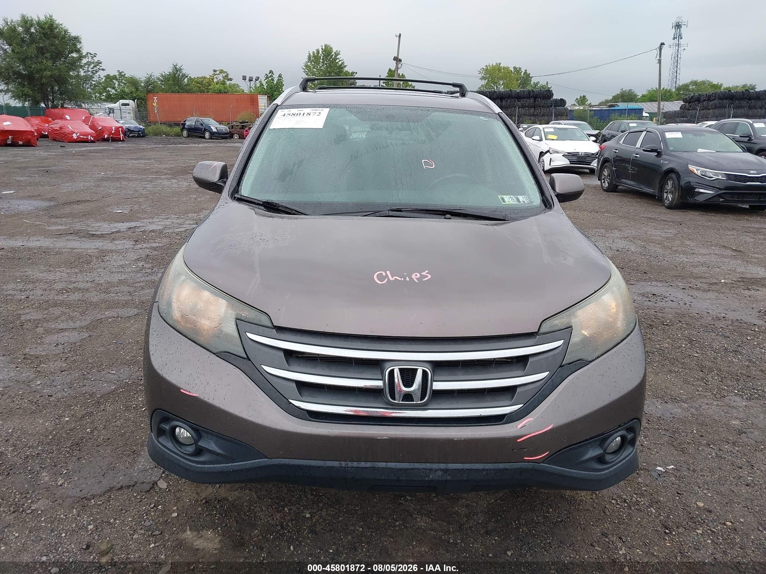 2014 Honda Cr-v Ex-l Gray vin: 2HKRM4H70EH656276