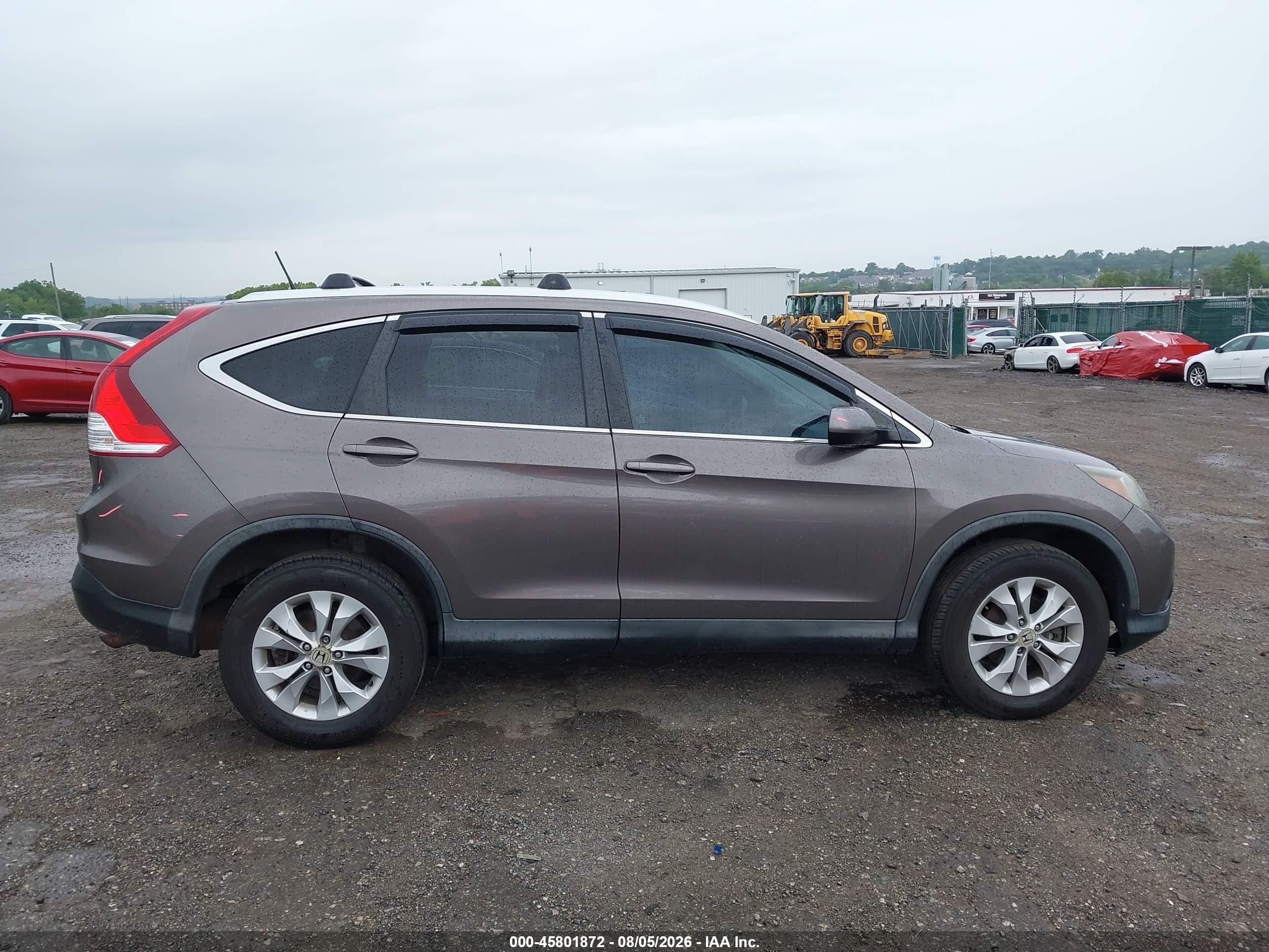 2014 Honda Cr-v Ex-l Gray vin: 2HKRM4H70EH656276