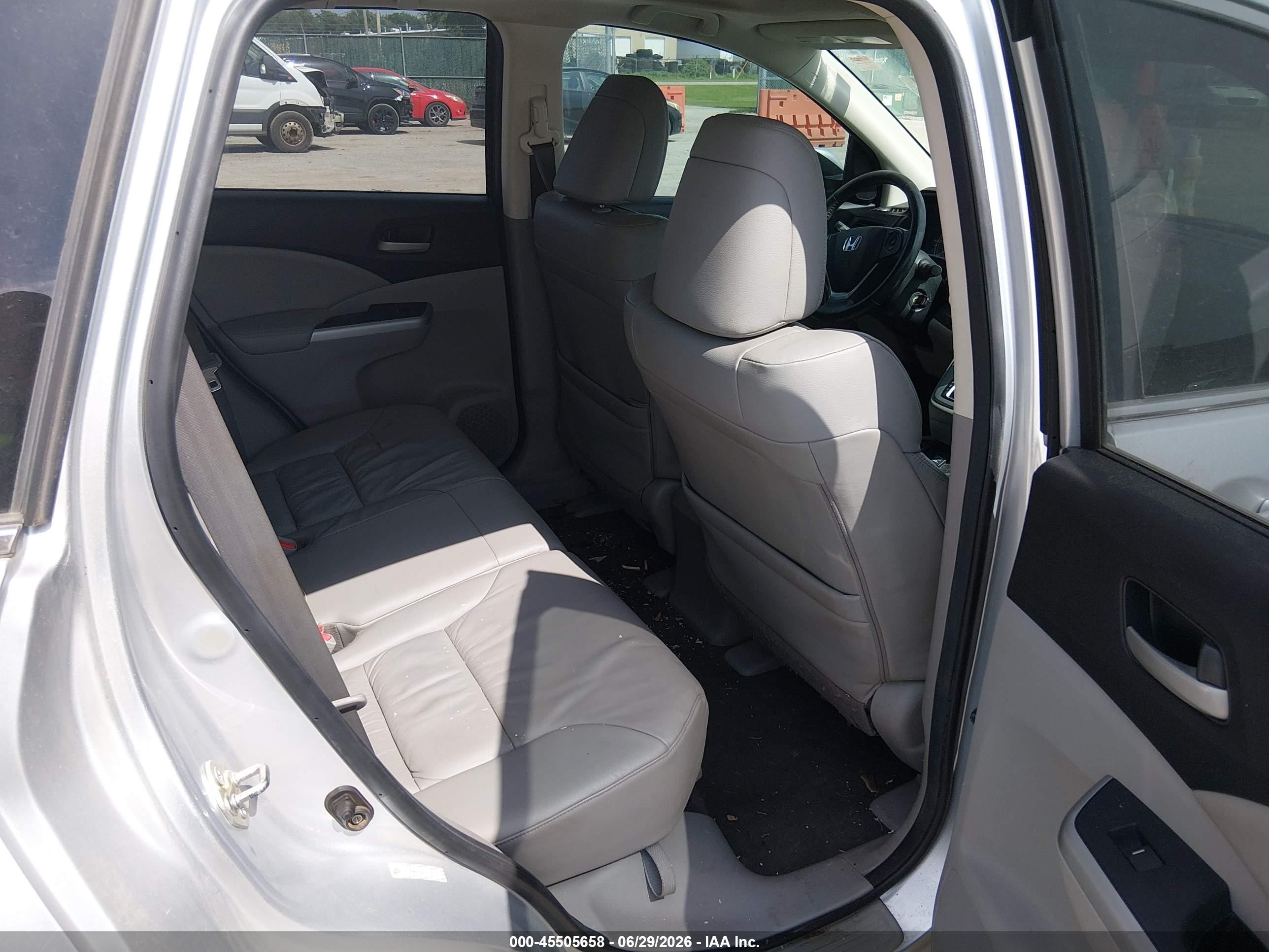 2014 Honda Cr-v Ex-l Silver vin: 2HKRM4H70EH657749