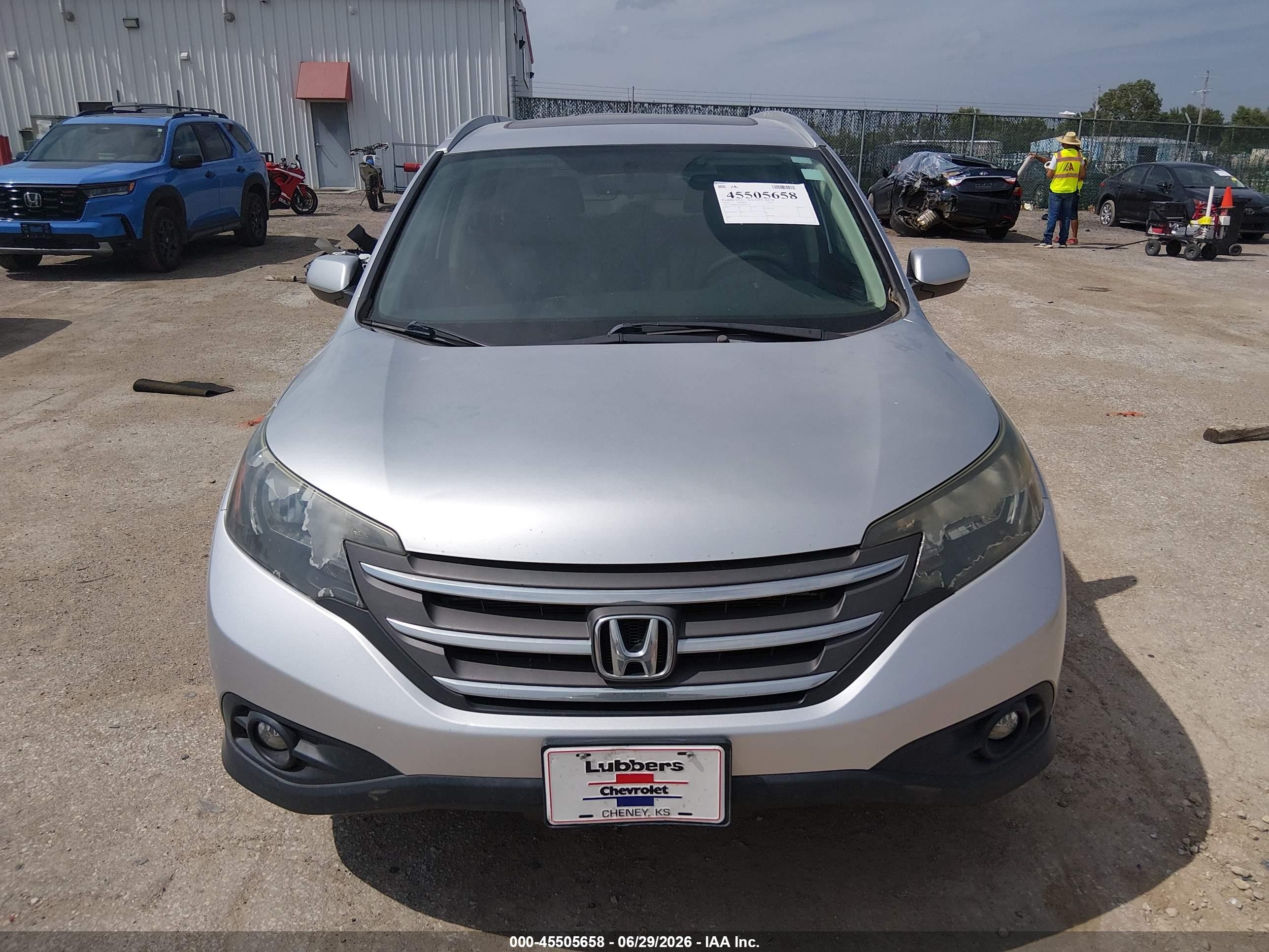 2014 Honda Cr-v Ex-l Silver vin: 2HKRM4H70EH657749