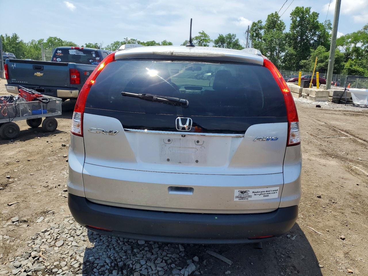 2014 Honda Cr-v Exl Silver vin: 2HKRM4H70EH665916