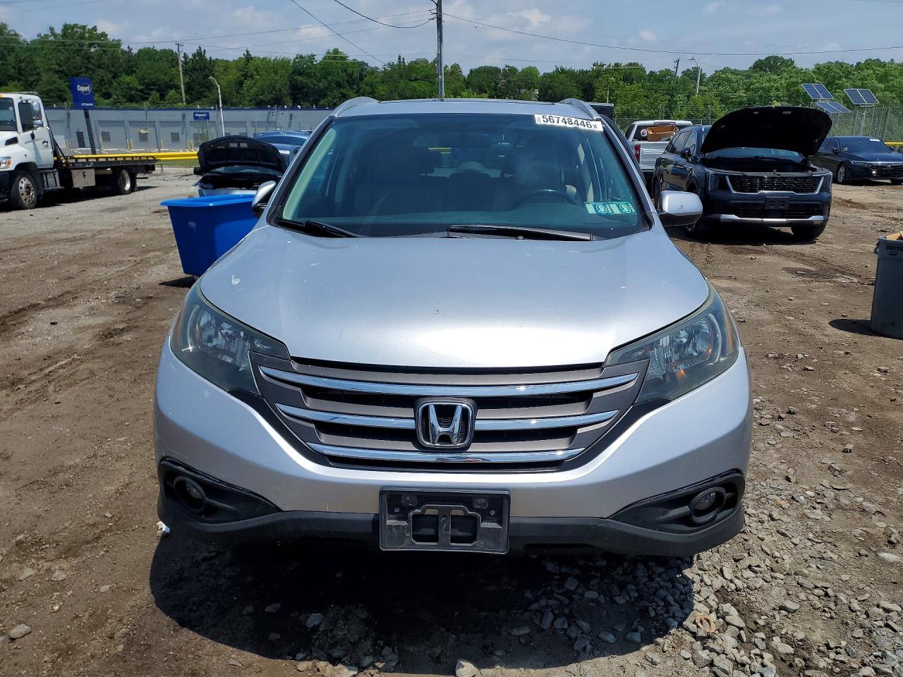 2014 Honda Cr-v Exl Silver vin: 2HKRM4H70EH665916