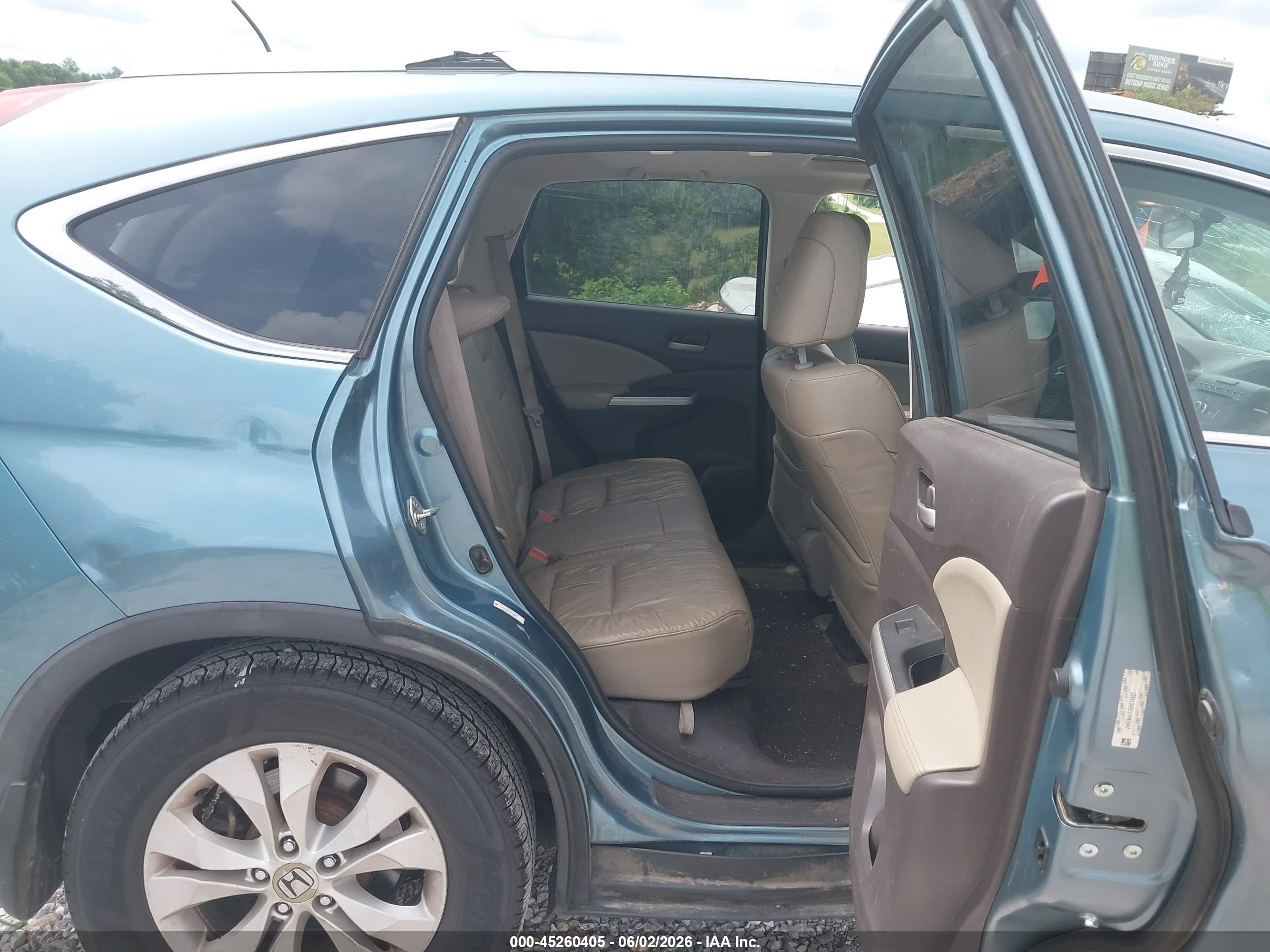2014 Honda Cr-v Ex-l Blue vin: 2HKRM4H70EH678925