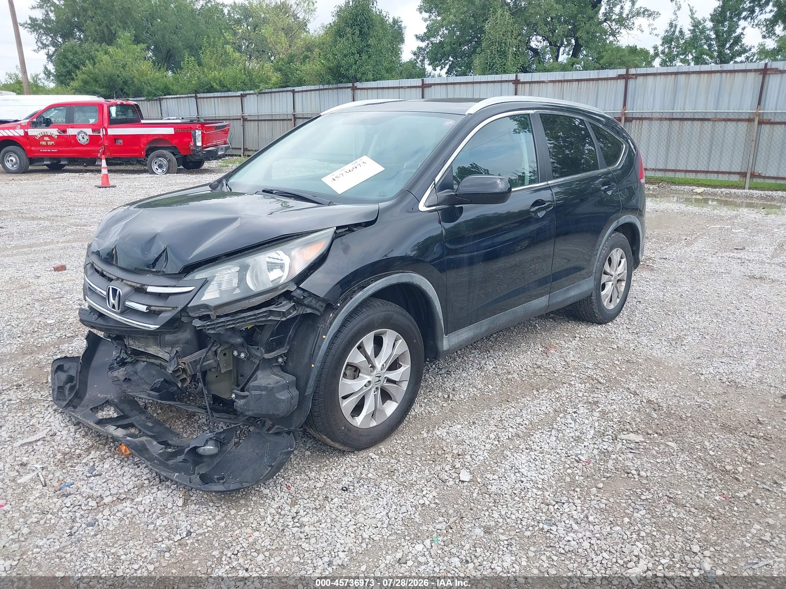 2014 Honda Cr-v Ex-l Black vin: 2HKRM4H70EH682828